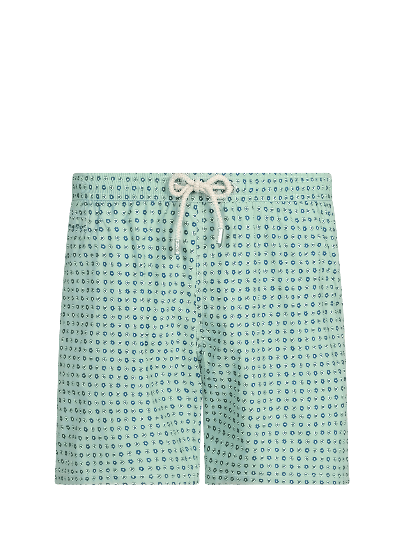 Short de bain stretch à imprimé fleuri MC2 SAINT BARTH Vert
