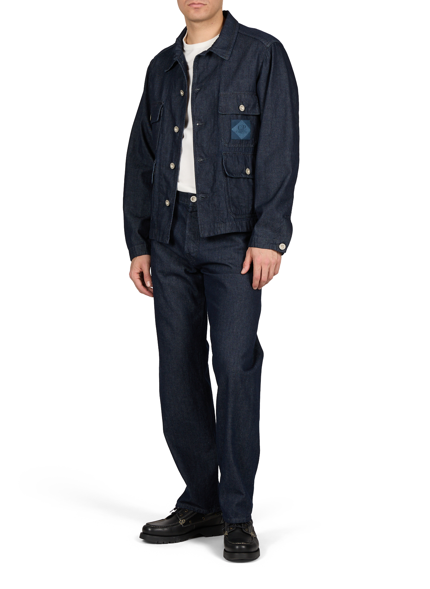 Straight-fit cotton T-shirt CP COMPANY White