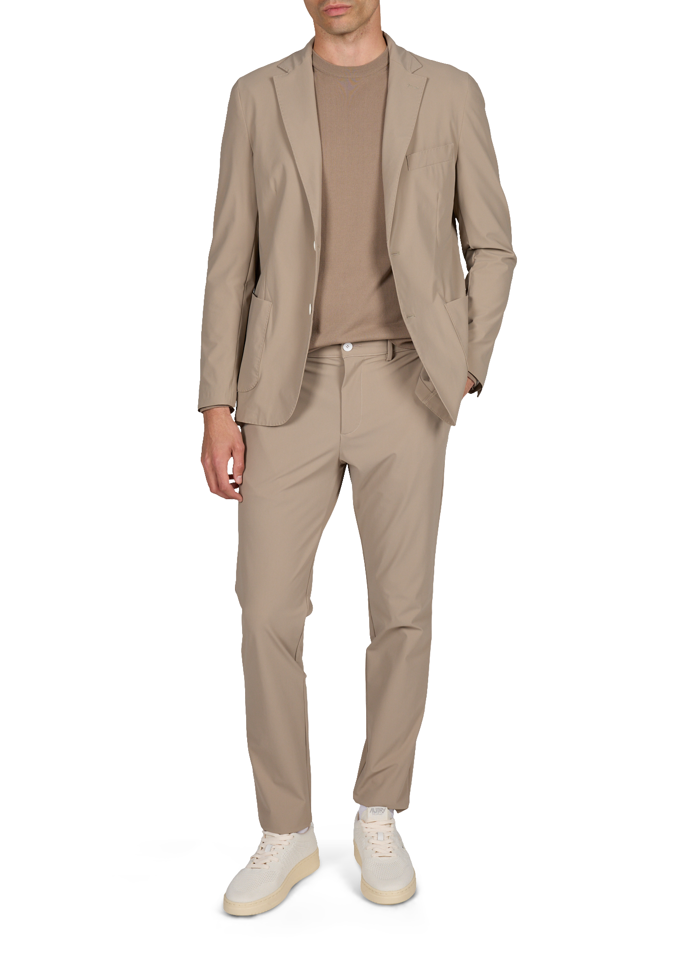 Straight cotton jumper CRUNA Beige