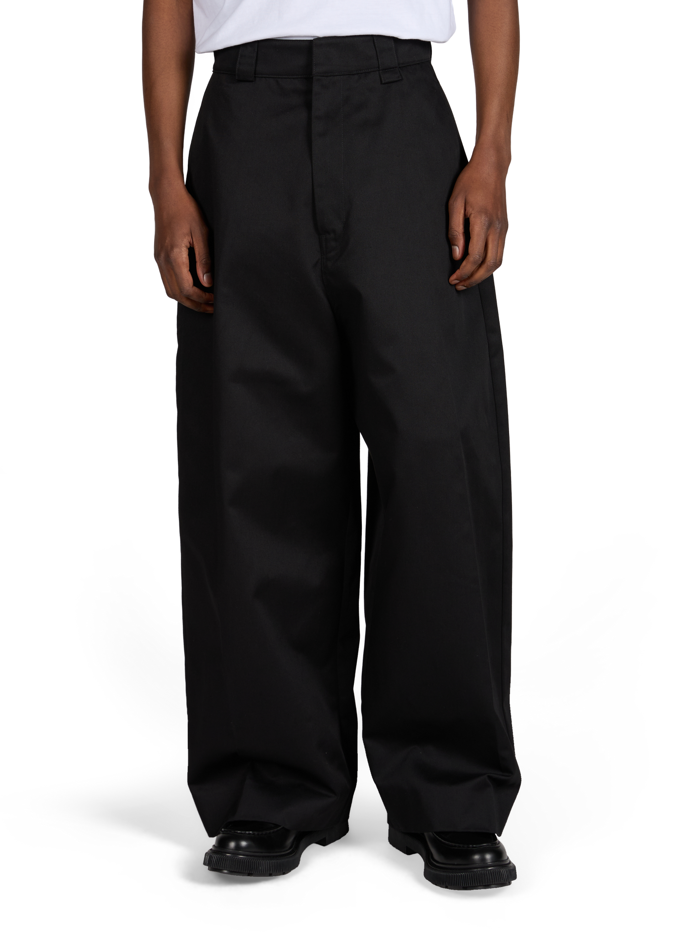 Wide chino pants WILLY CHAVARRIA Black