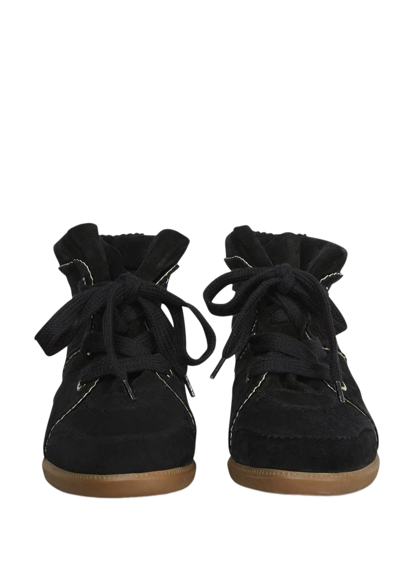 Bobby leather wedge sneakers ISABEL MARANT Black