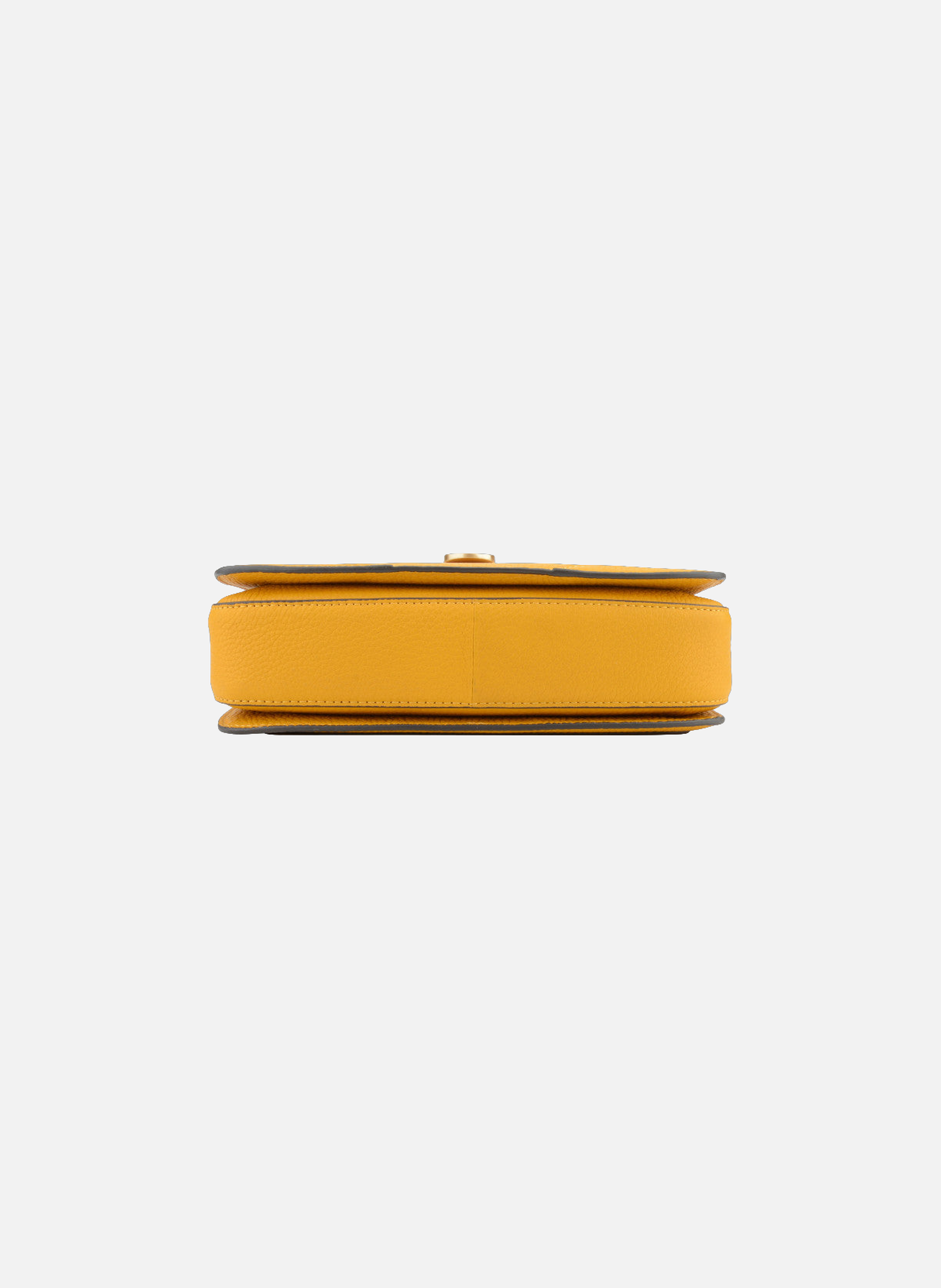 Auteuil | sac porté travers gm en cuir de vachette POURCHET Jaune
