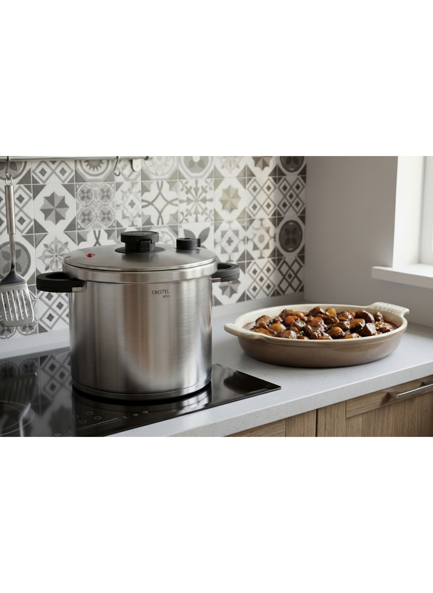 Autocuiseur Alto en inox CRISTEL Gris