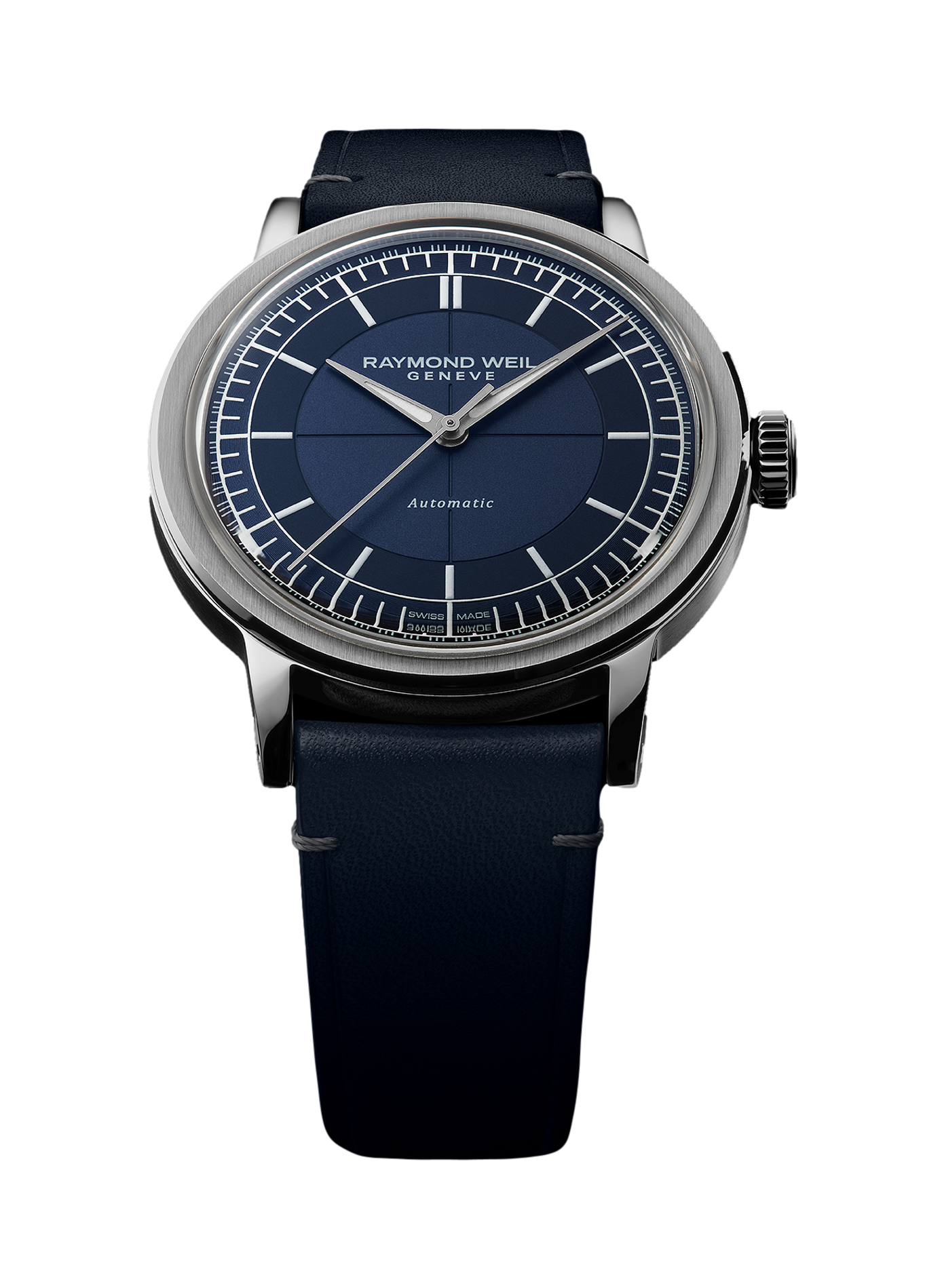 Montre automatique Millesime Central Seconds en cuir RAYMOND WEIL Bleu