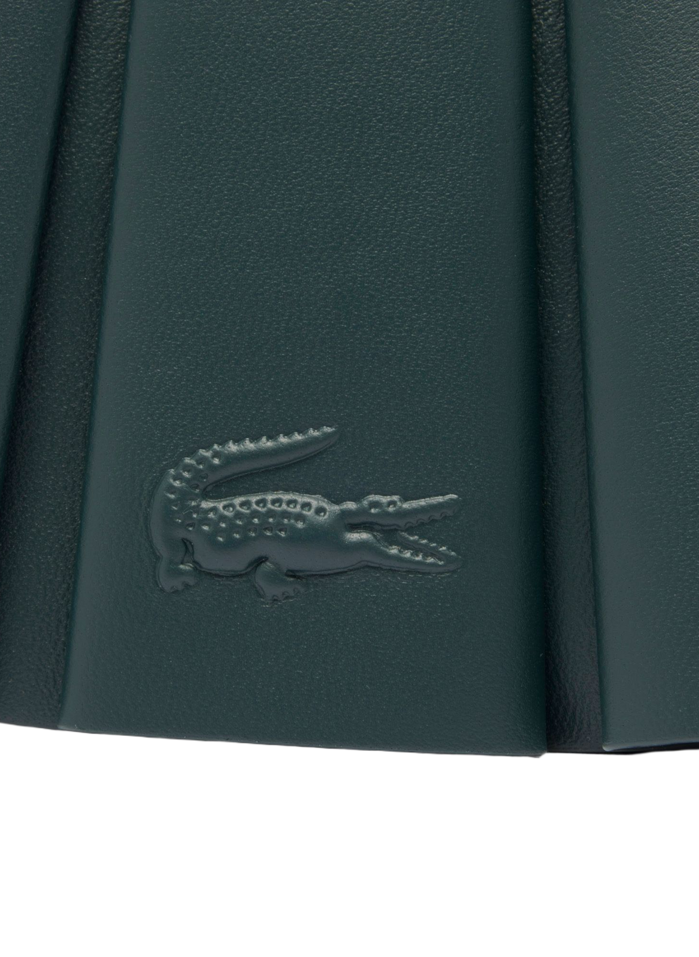 Petit sac Lenglen plissé en cuir LACOSTE Vert