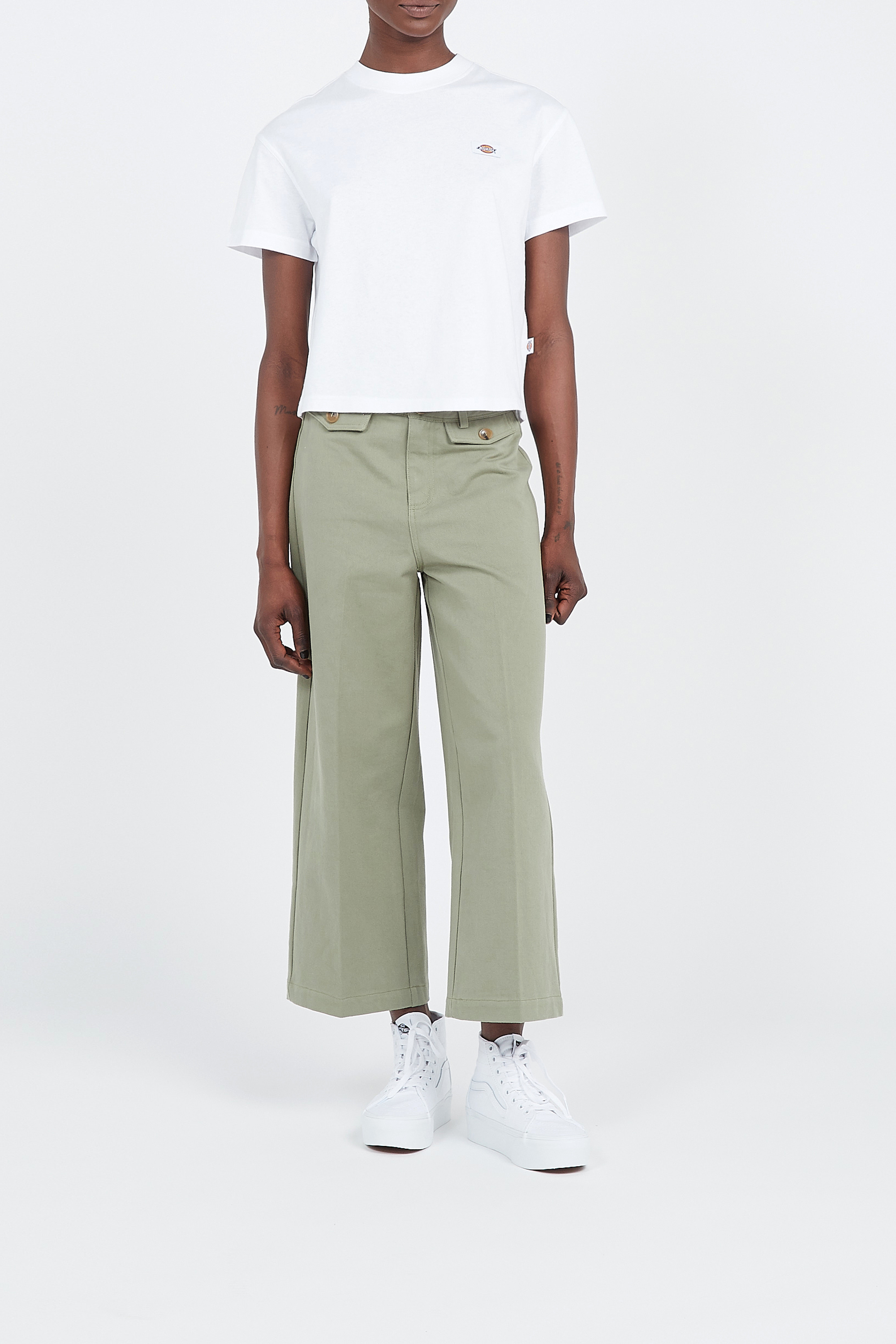 T-shirt oakport boxy DICKIES Blanc
