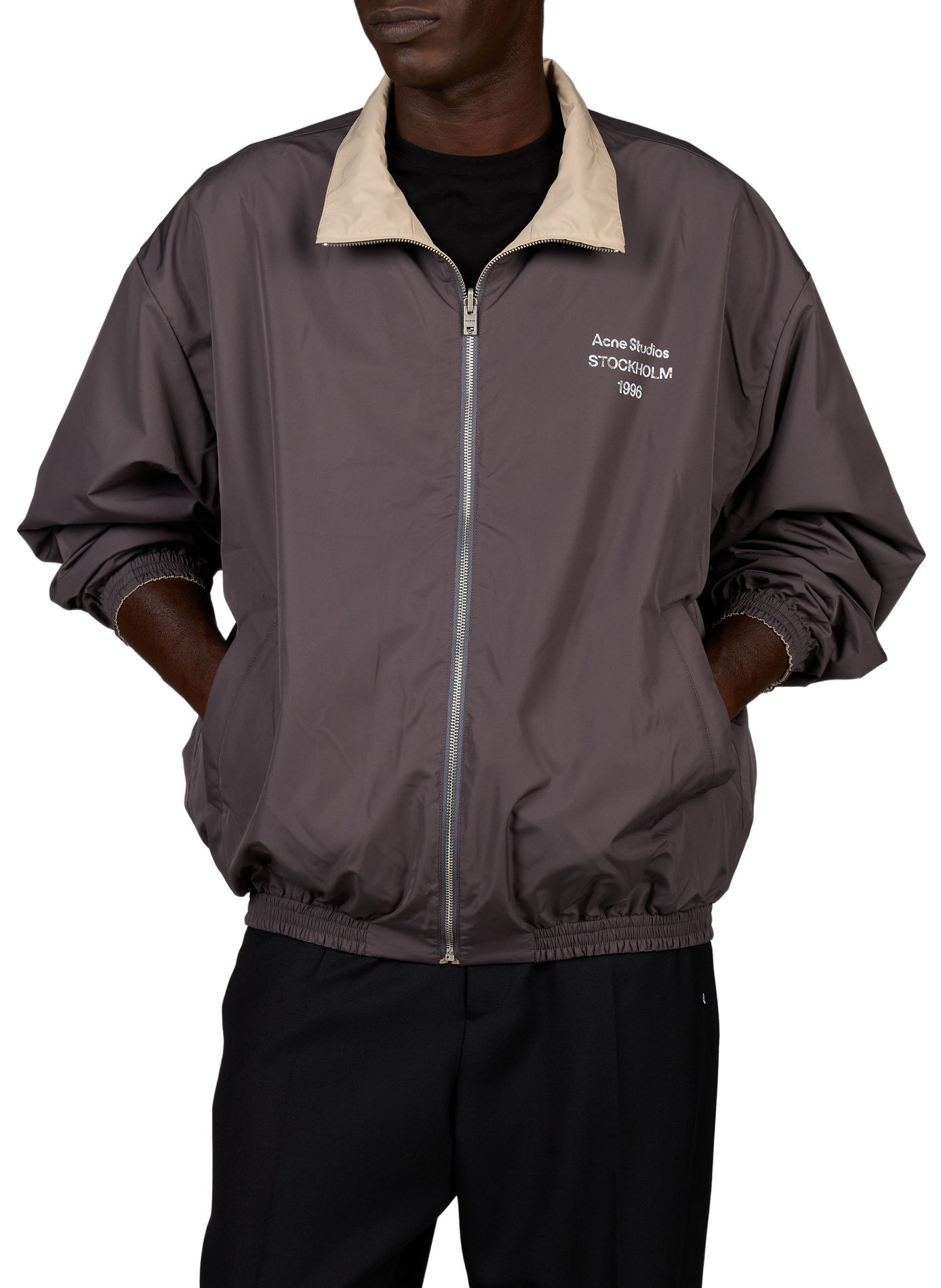 Parka droite col montant ACNE STUDIOS Beige
