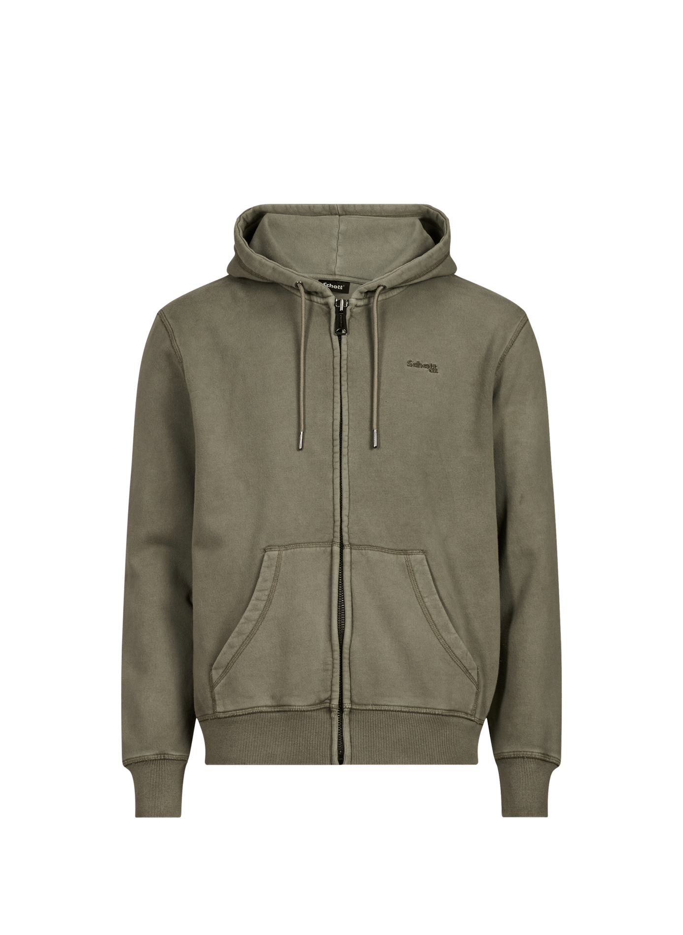 Baumwoll-Sweatshirt SCHOTT Khaki