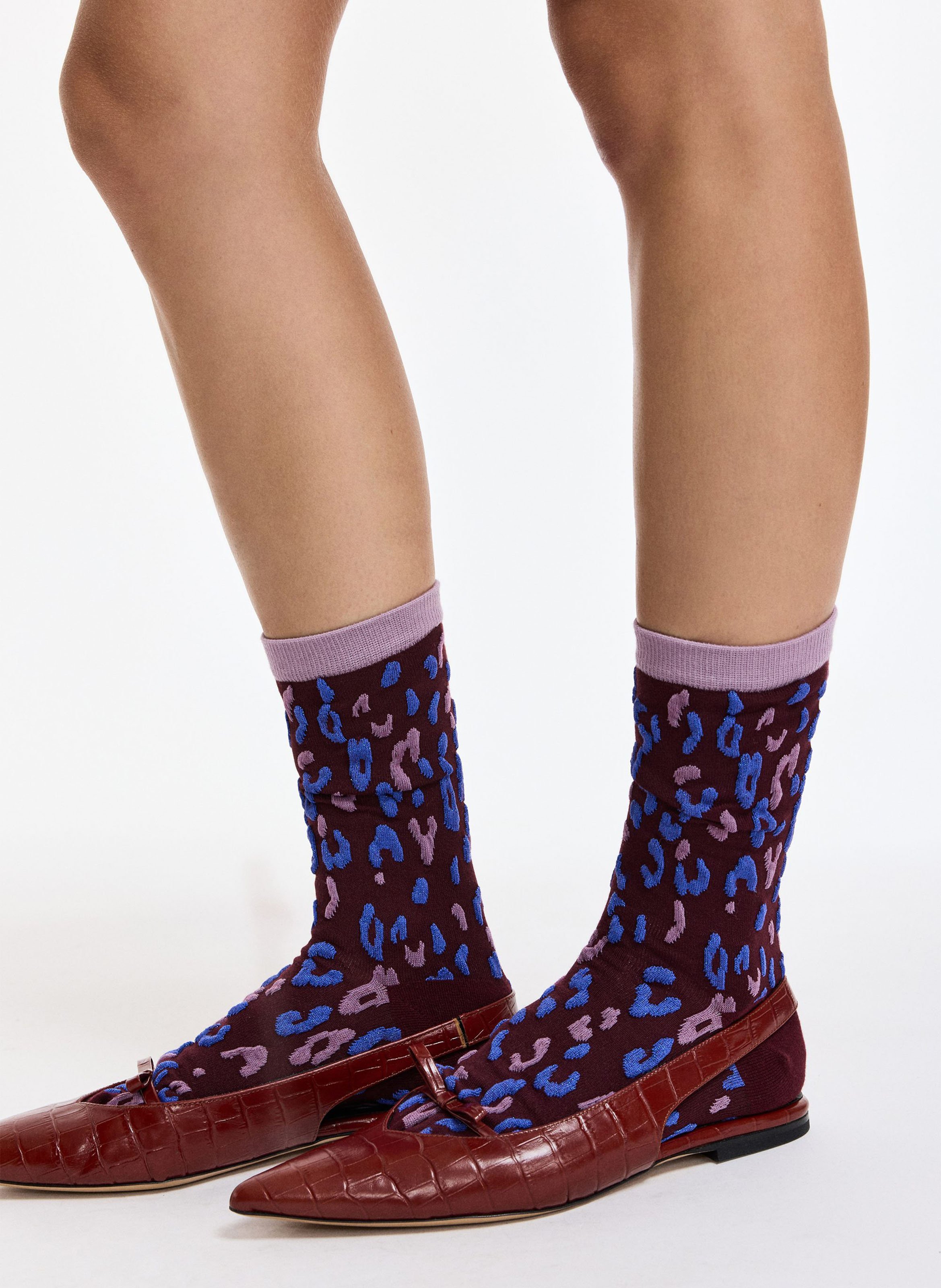 Chaussettes motif animal karty ESSENTIEL ANTWERP Rouge