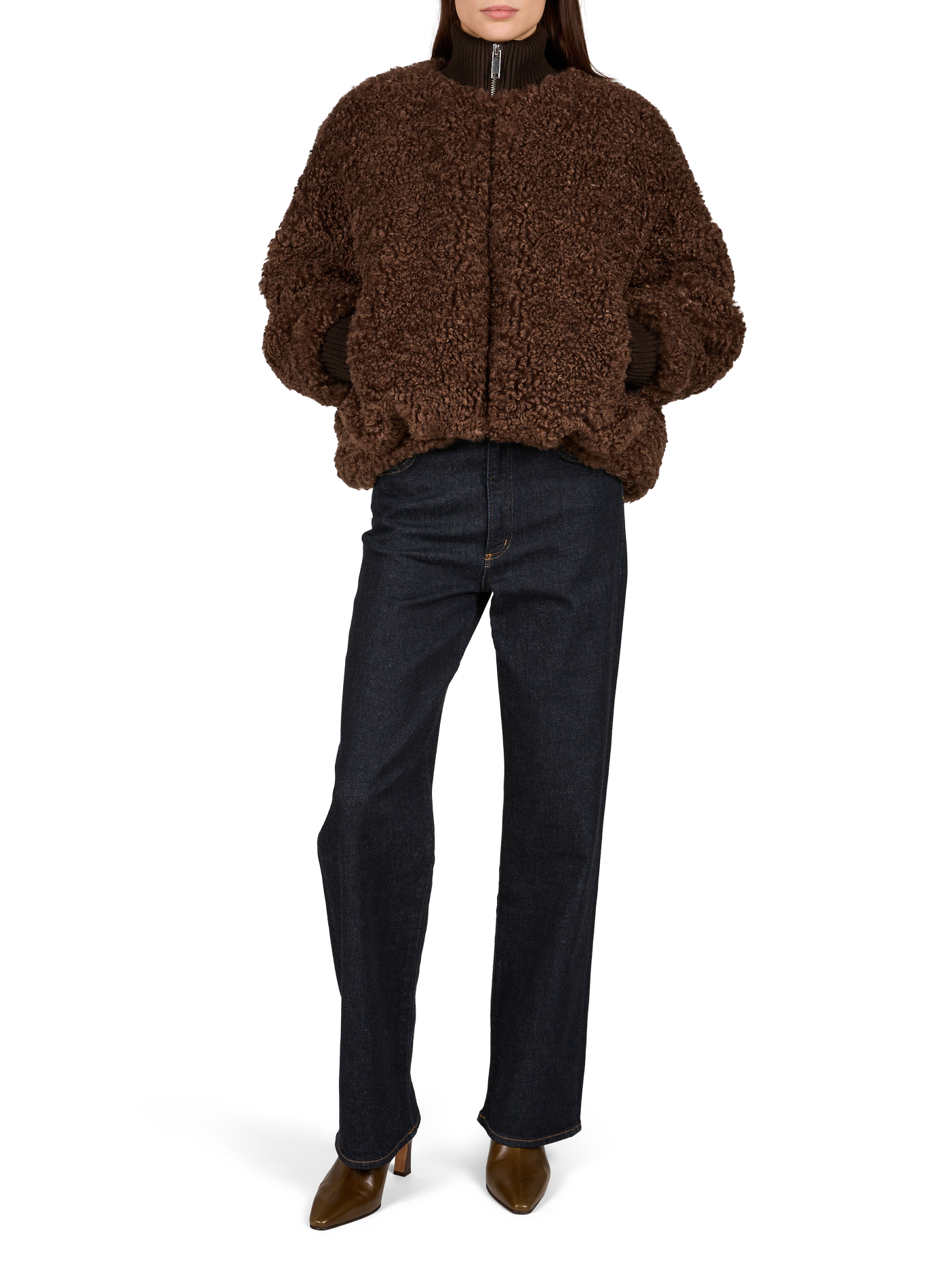 Oversized Jallis Faux Fur Jacket BELLEROSE Brown