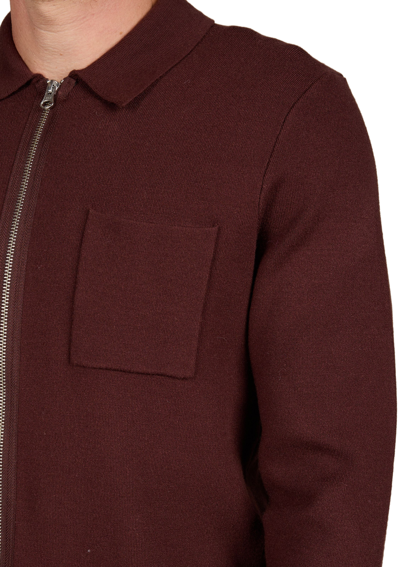 Gerader Polo-Pullover SAMSOE SAMSOE Braun