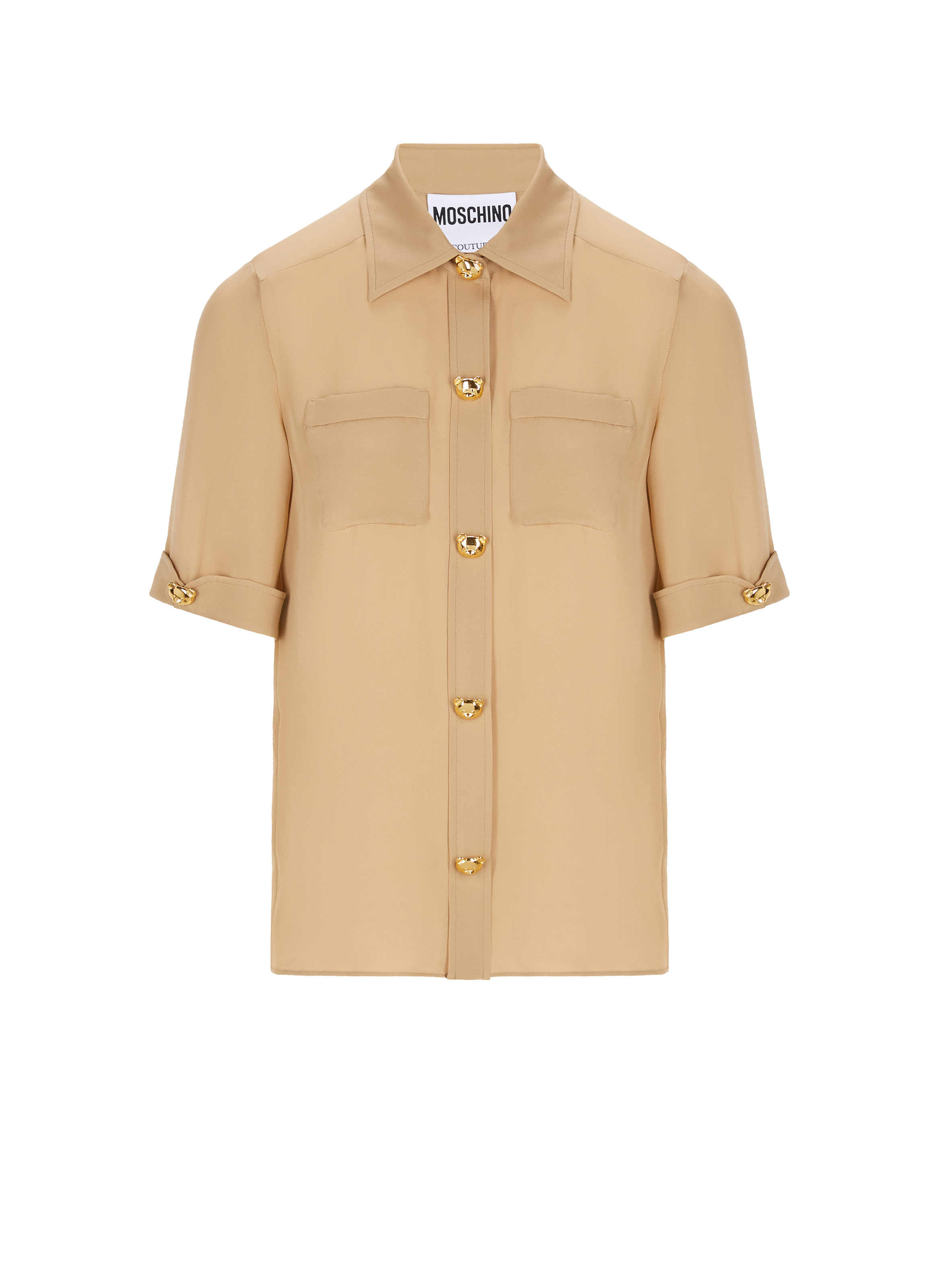 Chemise manches courtes en soie