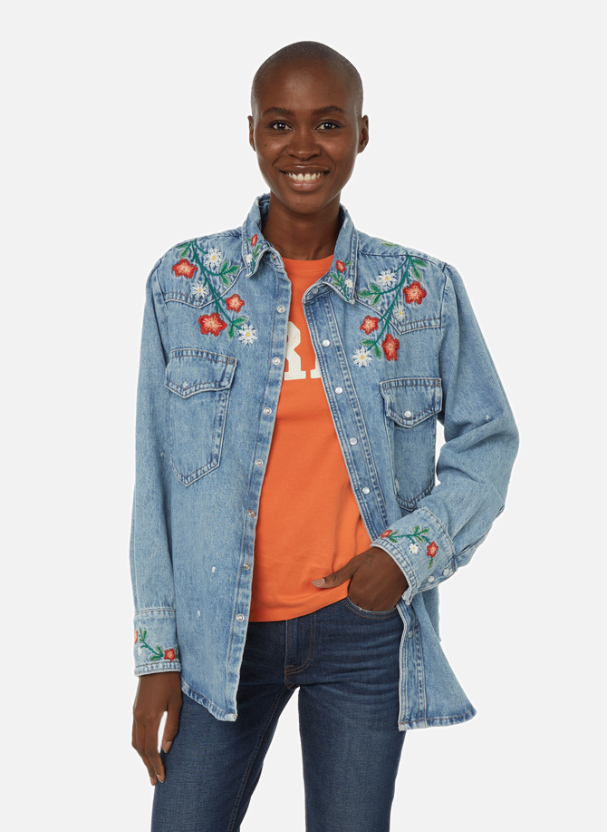 Denim shirt with POLO RALPH LAUREN embroidery