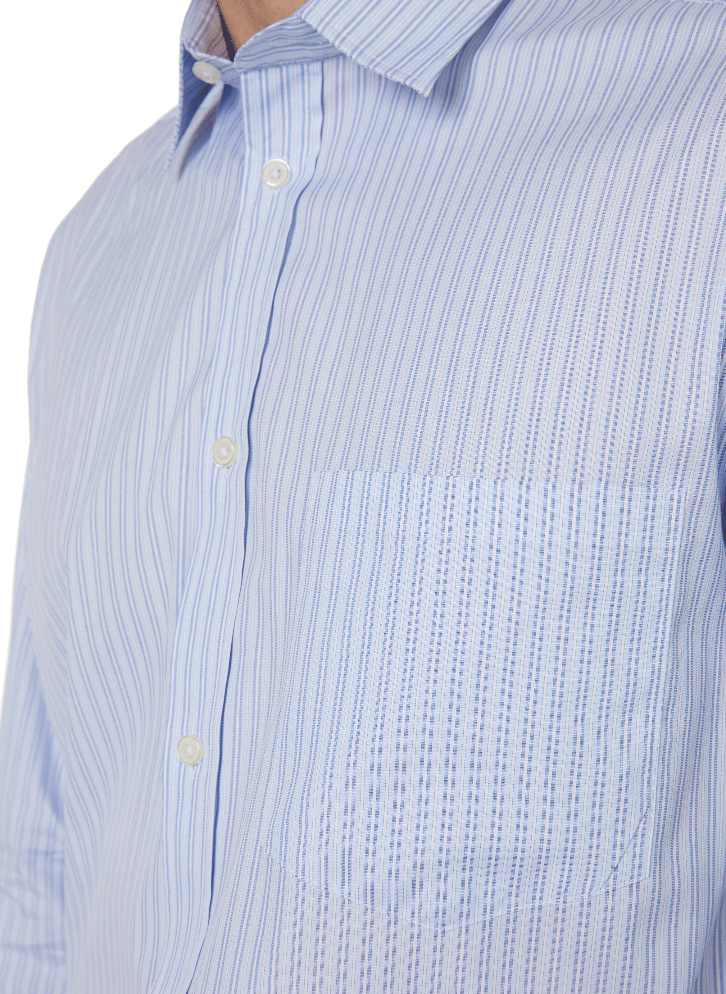 Striped cotton shirt   SAISON 1865 Blue