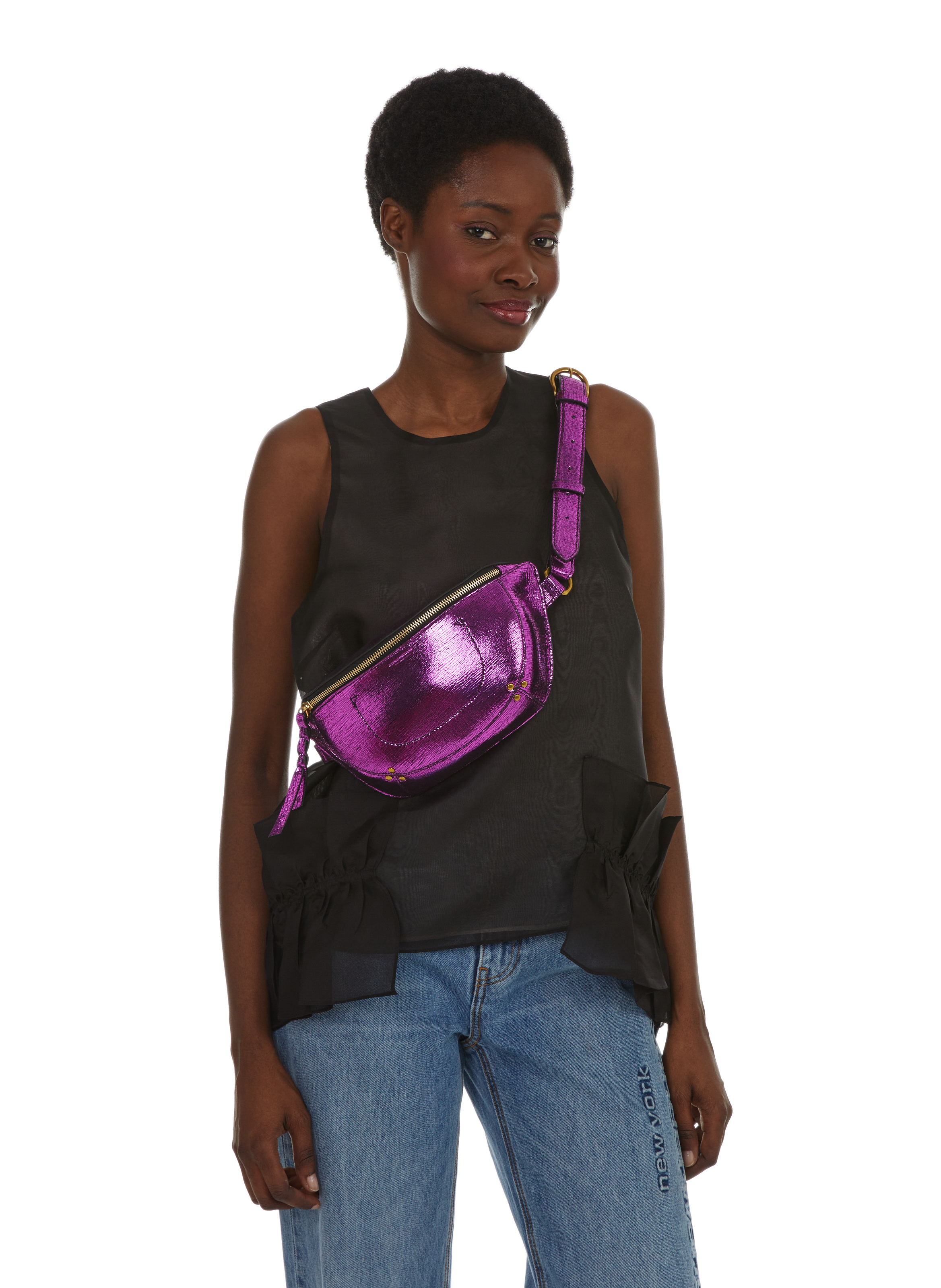 SAC BANANE EN CUIR M?�TALLIS?� - J?�R?�ME DREYFUSS pour FEMME | Printemps.com