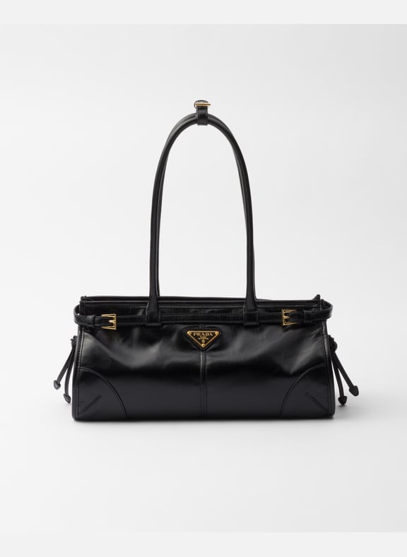 Sac à main prada bonnie en cuir Noir by PRADA PRADA Sac à main prada bonnie en cuir Noir