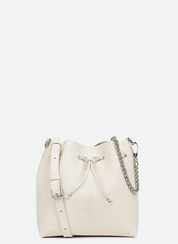 Petit sac bourse - pur element city Blanc by LANCASTER LANCASTER Petit sac bourse - pur element city Blanc