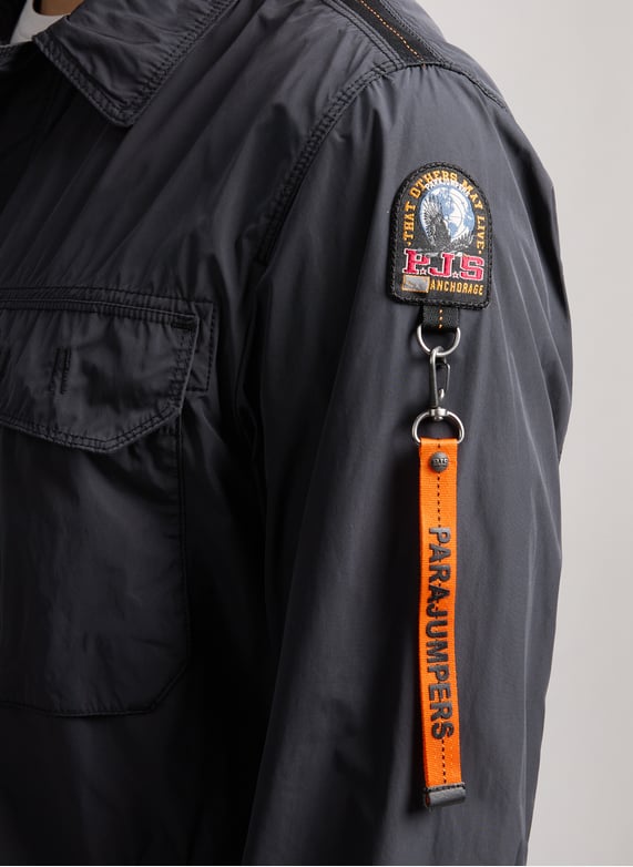 Millard Windbreaker Jacket | Black by PARAJUMPERS Millard Windbreaker Jacket Black