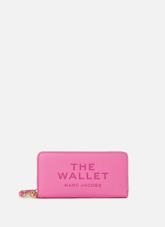 Le portefeuille continental en cuir Rose by MARC JACOBS MARC JACOBS Le portefeuille continental en cuir Rose