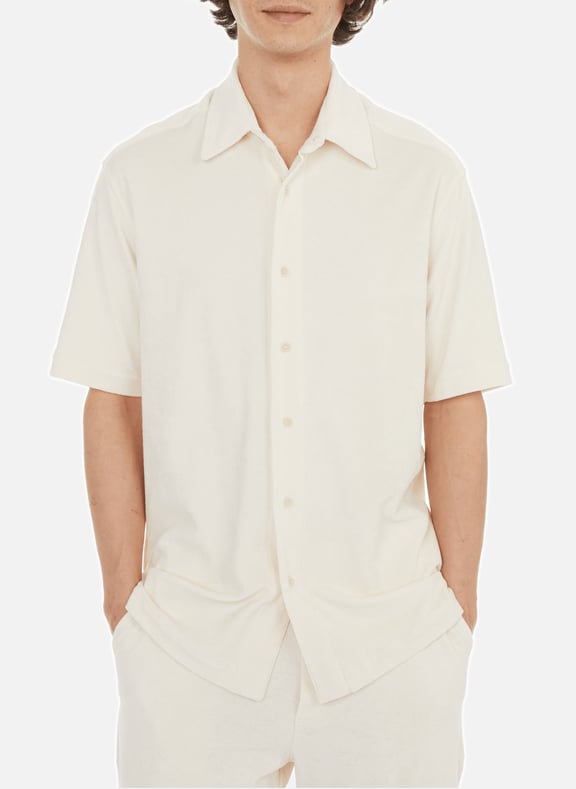 Chemise droite en coton Beige by EDITIONS 102 EDITIONS 102 Chemise droite en coton Beige