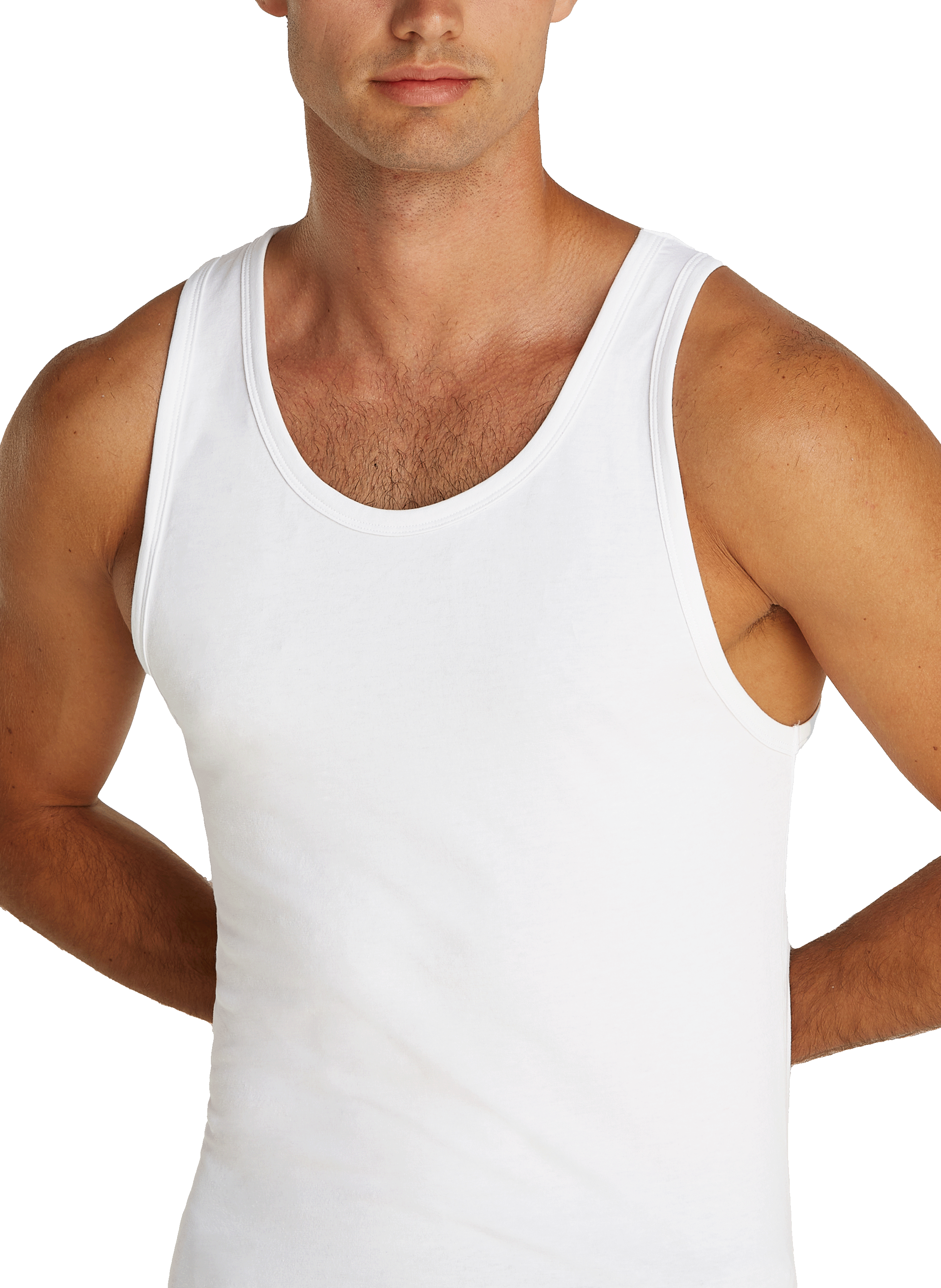 Débardeur en coton mélangé CALVIN KLEIN Blanc