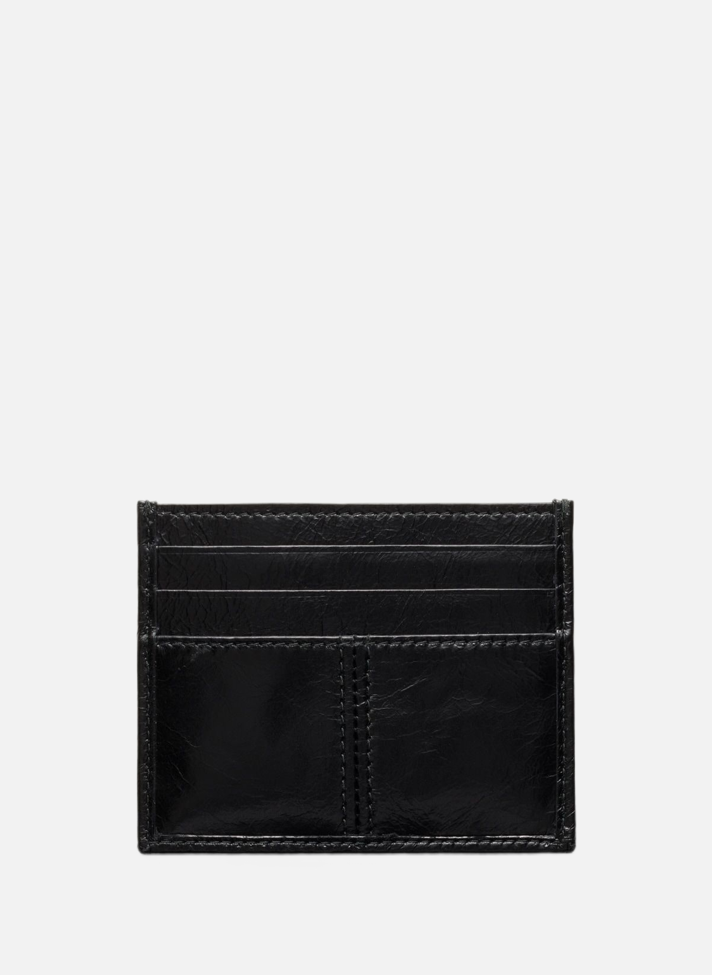 Porte-cartes en cuir PRADA Noir