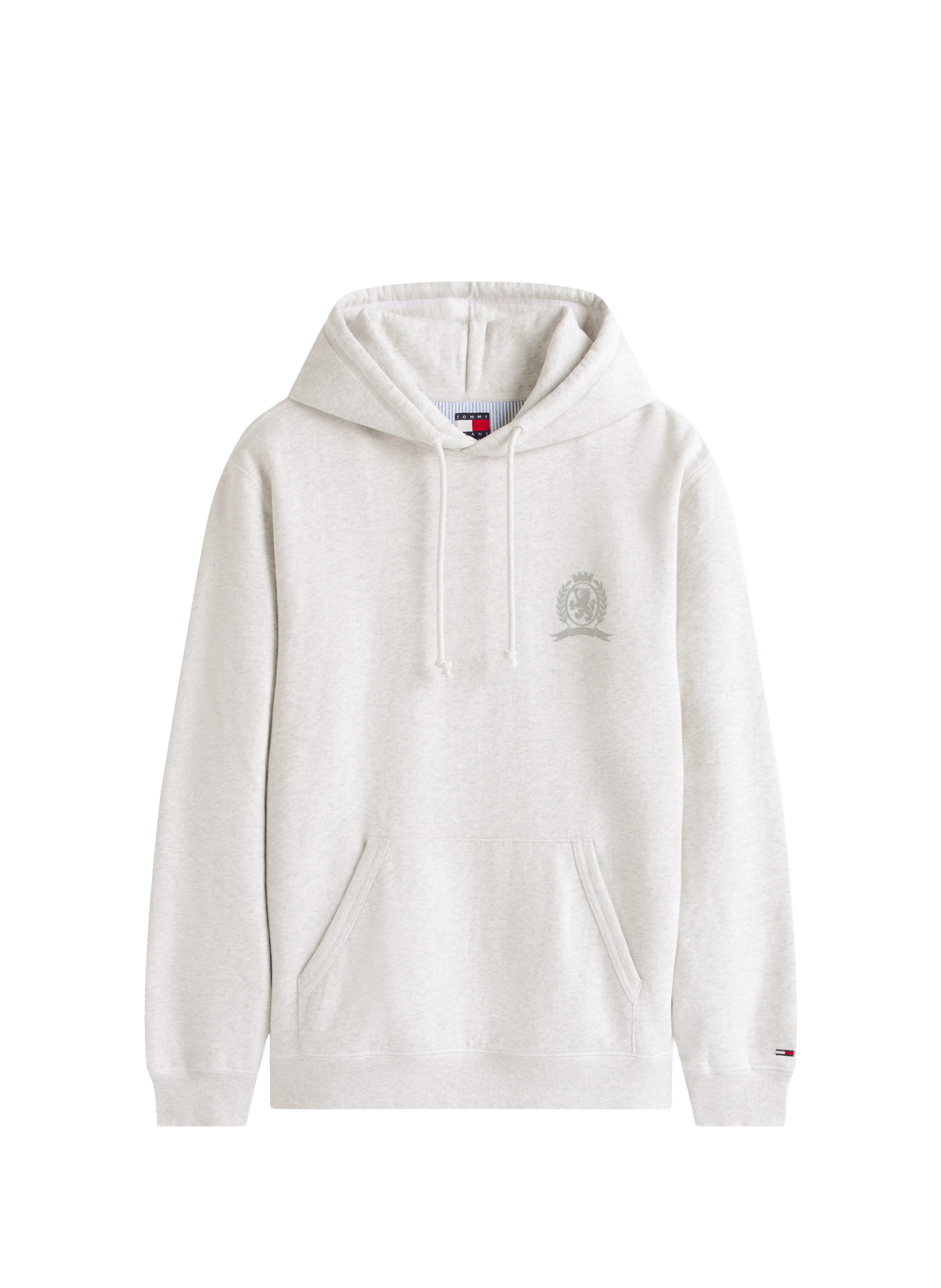 Cotton fleece-blend hoodie TOMMY HILFIGER Grey