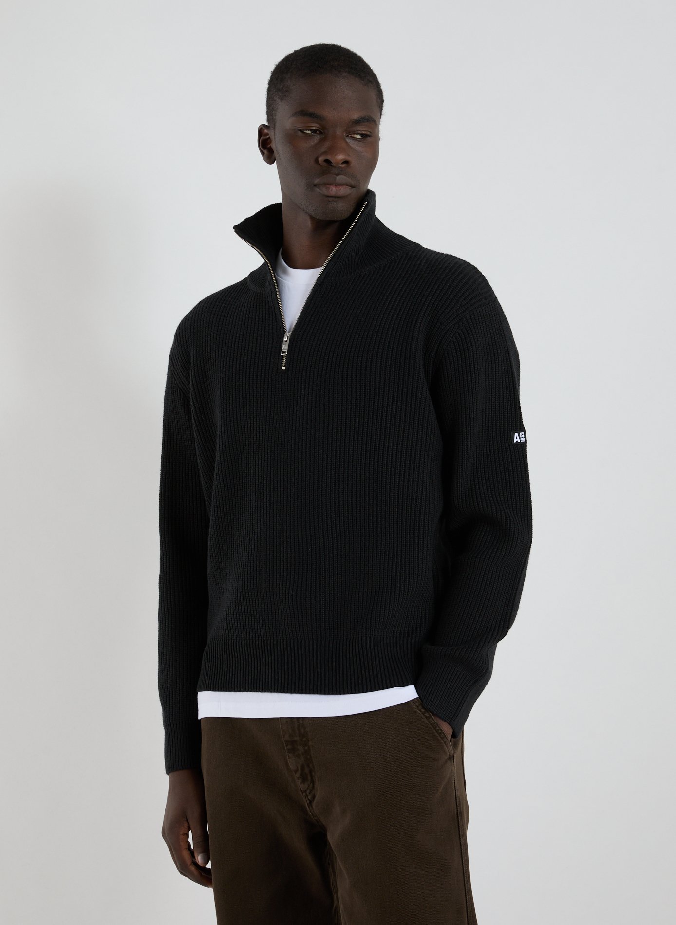 AIGLE Pull col roulé Noir