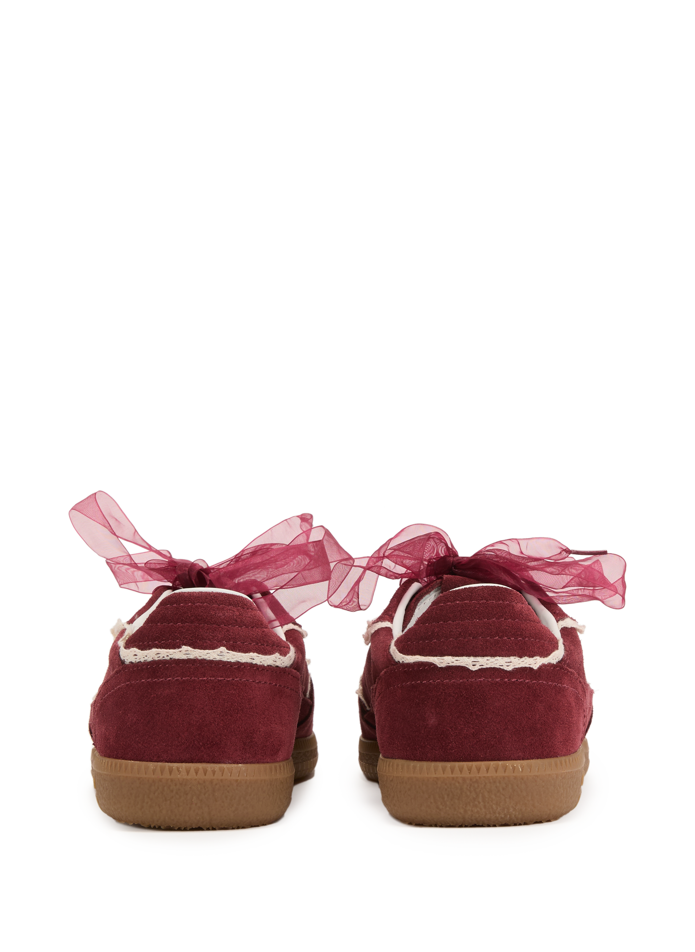 Leather and crochet sneakers ALOHAS Red