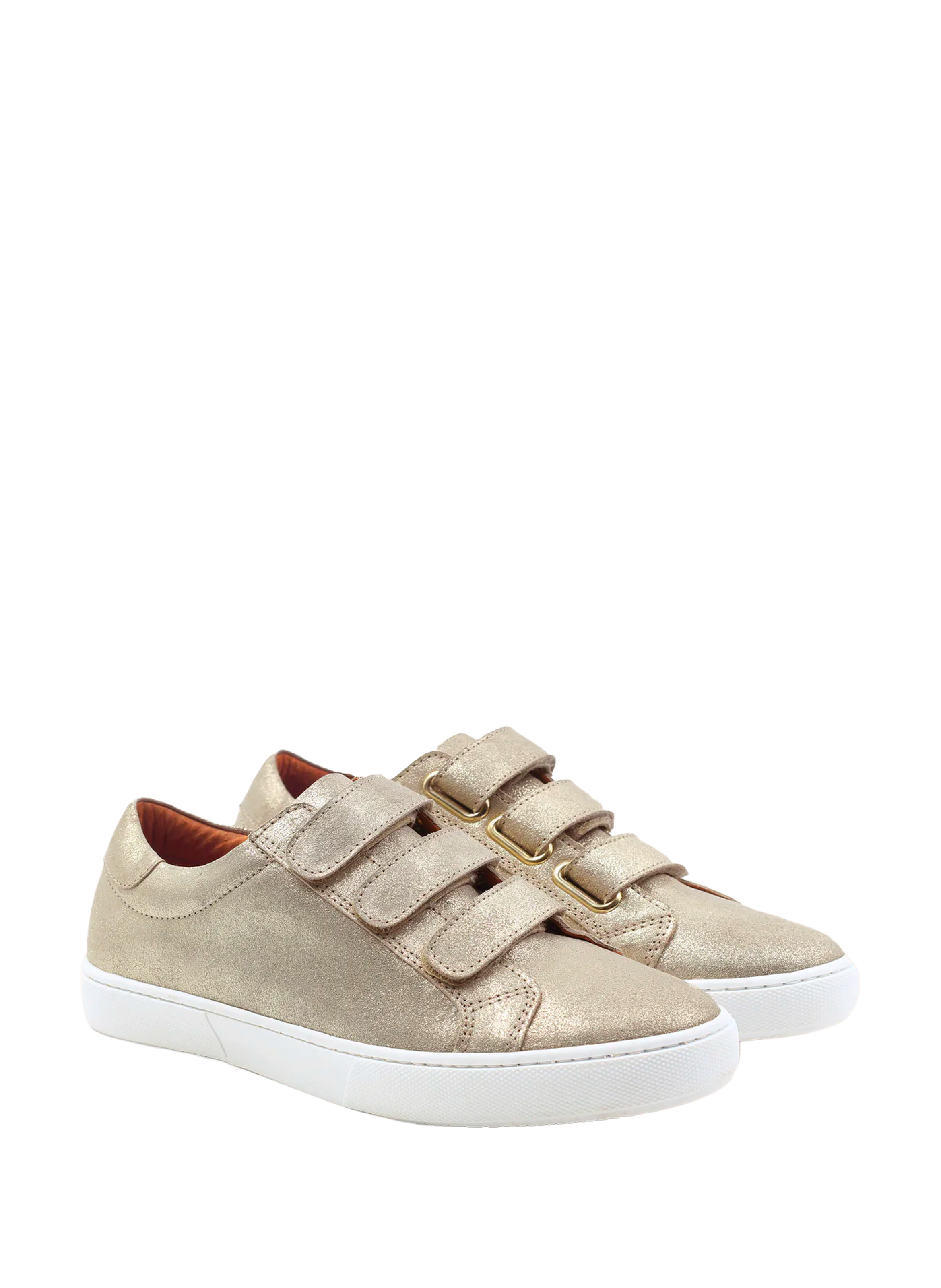 Baskets à velcro JULES & JENN Doré