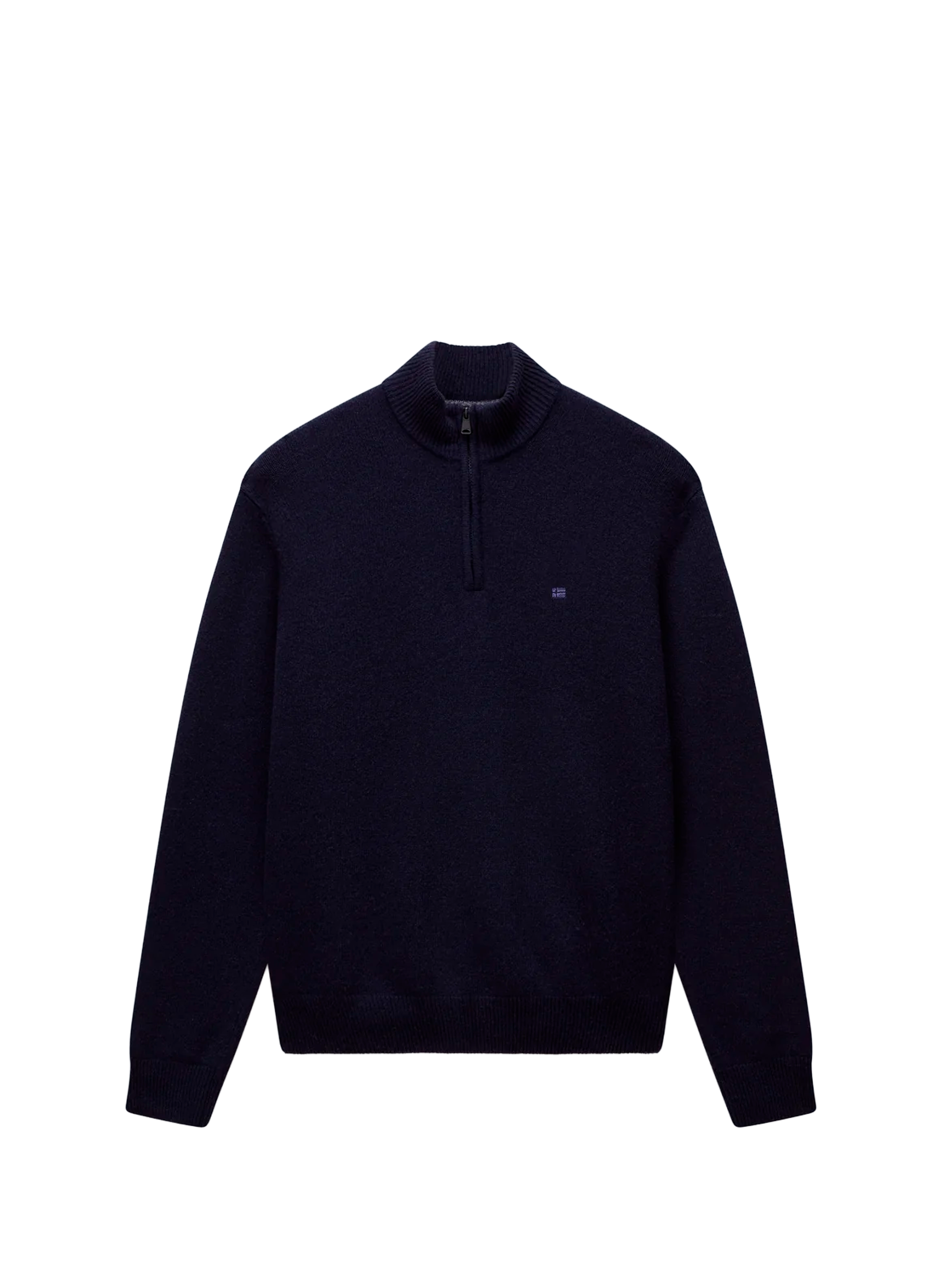 Straight wool-blend high-neck sweater NAPAPIJRI Blue