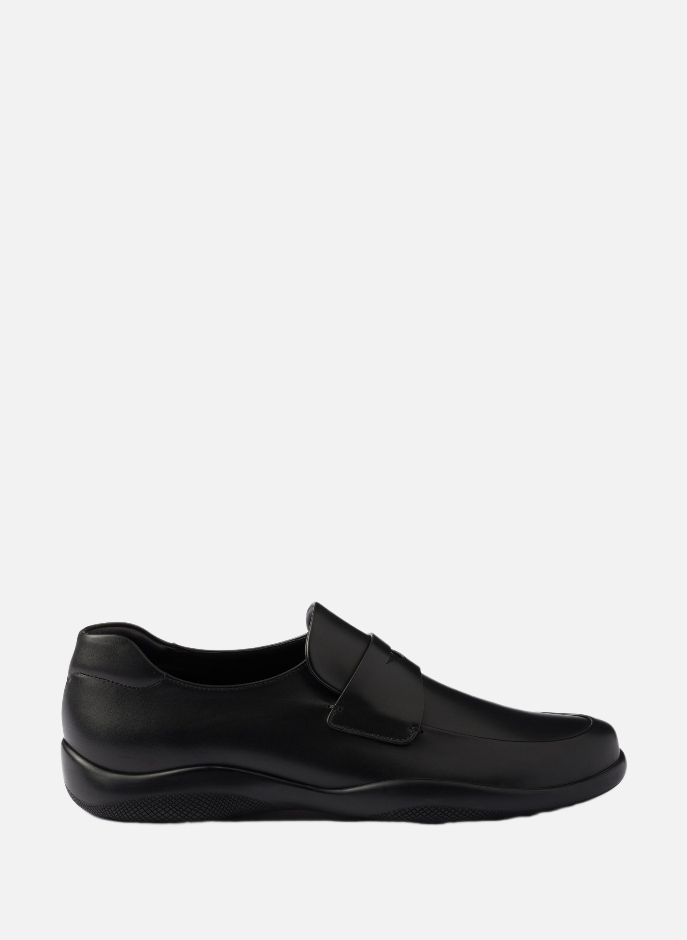 Mocassins en cuir toblach PRADA Noir