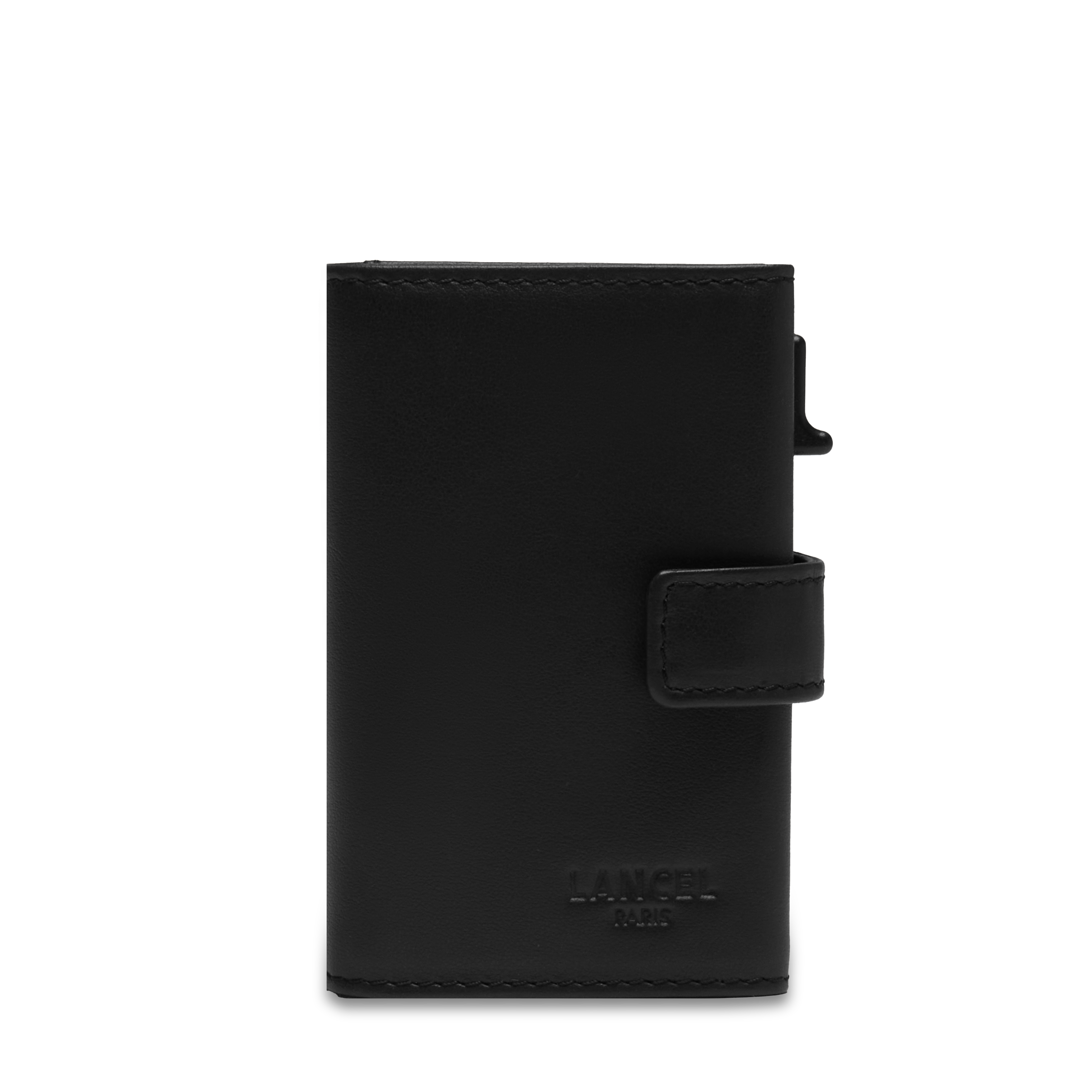 Porte-cartes léon de lancel en cuir LANCEL Noir