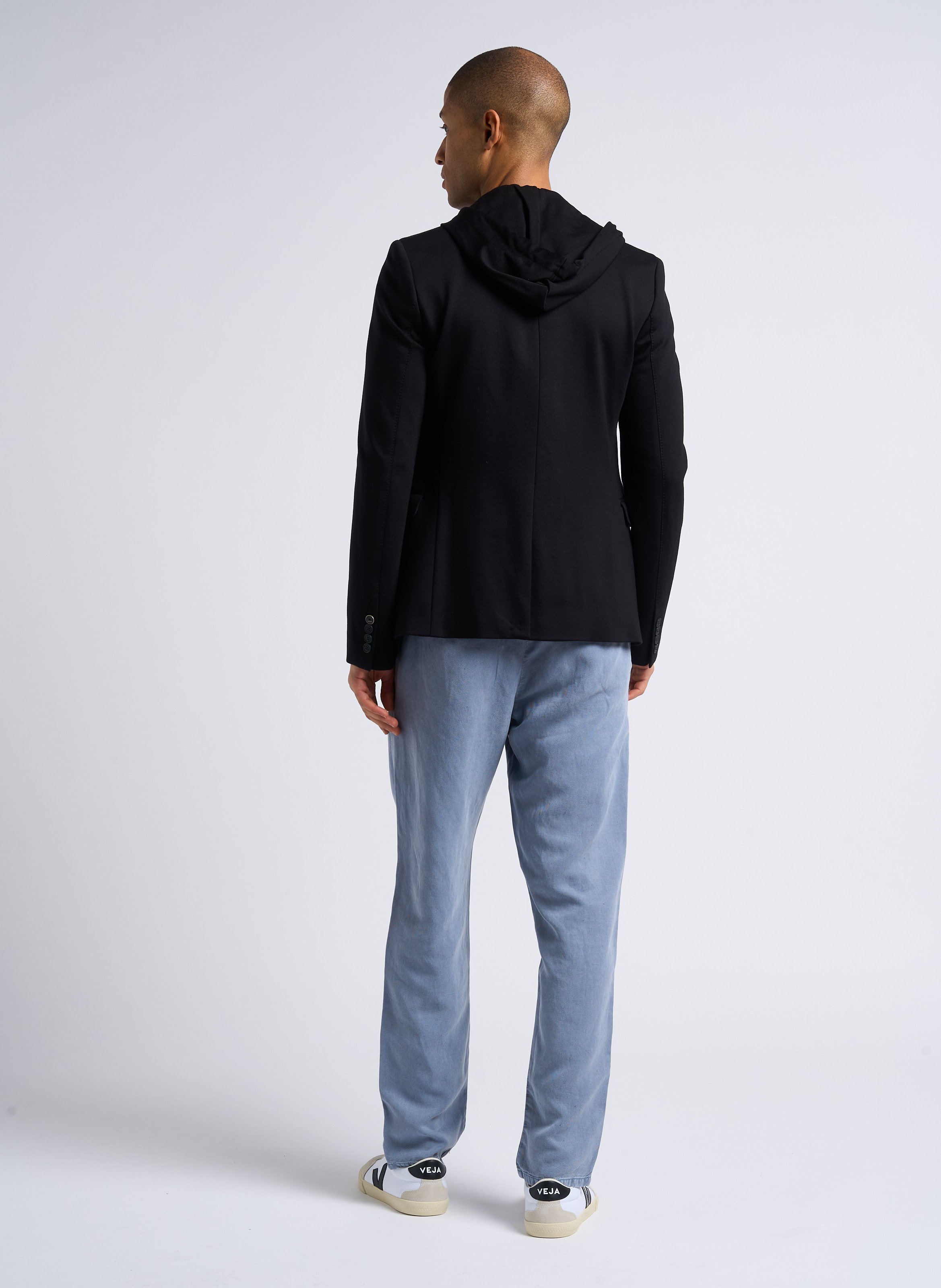 Veste col classique à capuche IKKS Noir