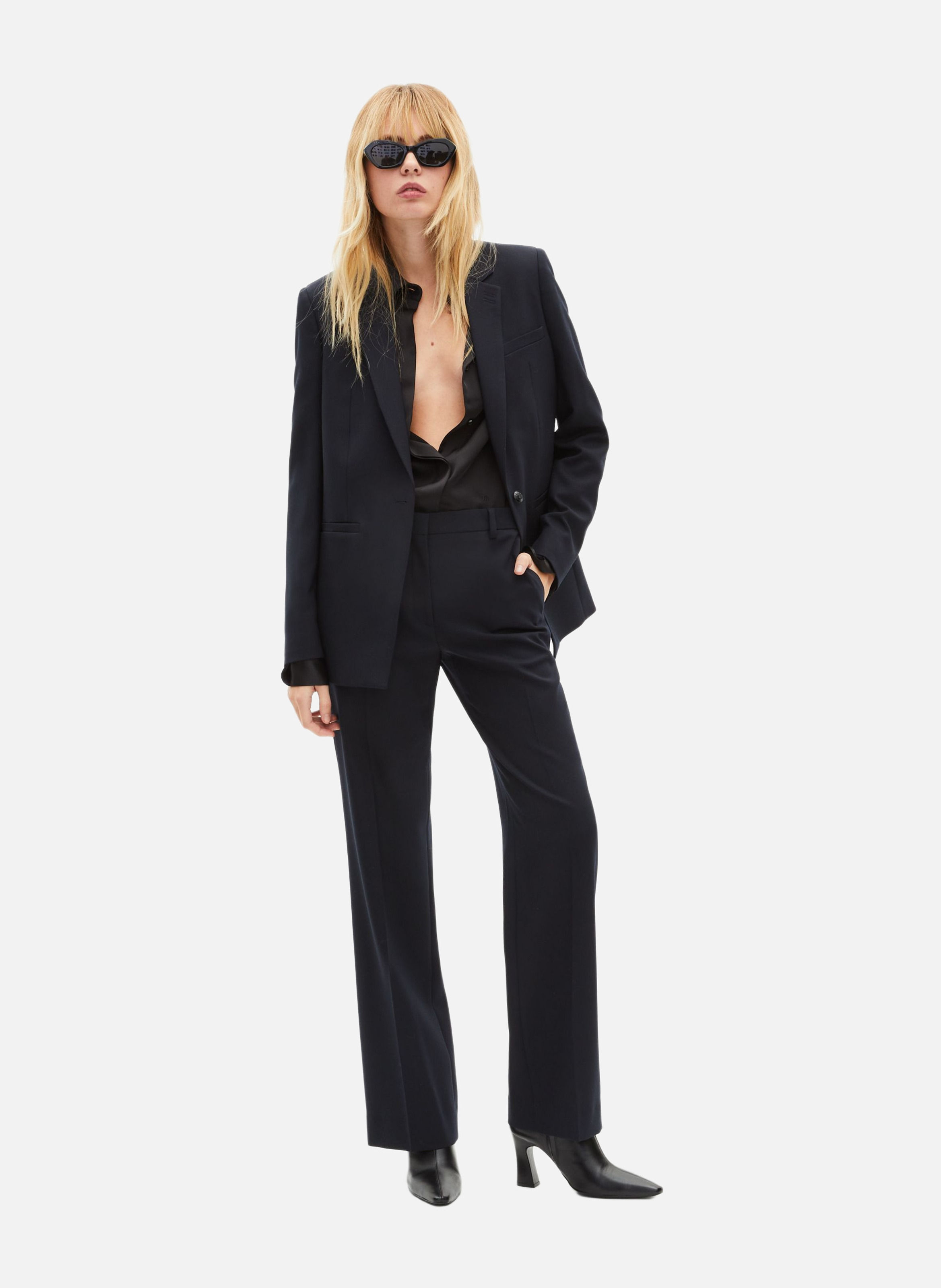 Veste tailleur en laine mélangée THE KOOPLES Bleu