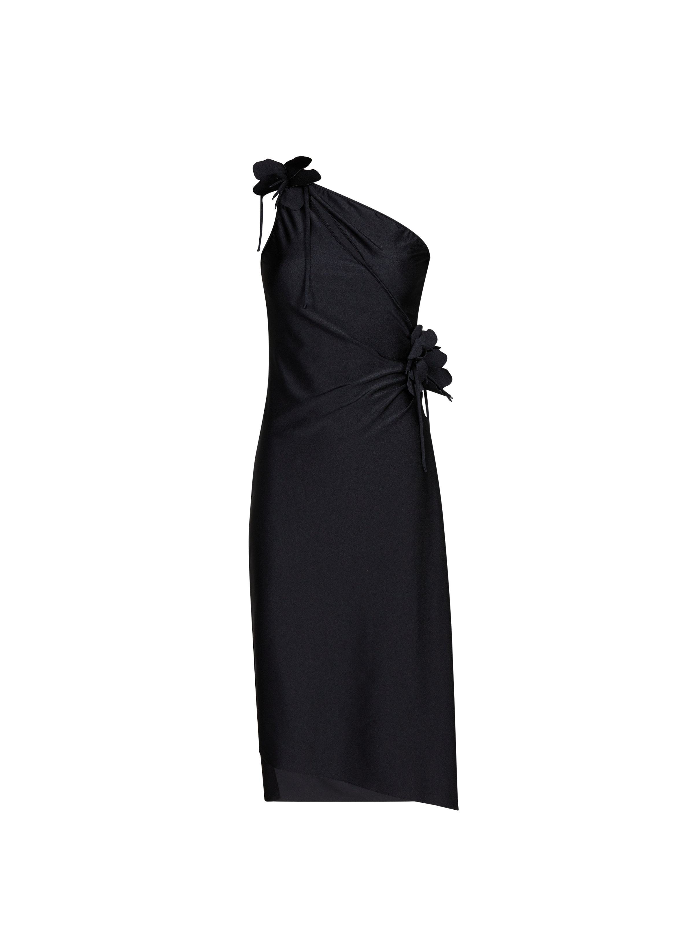 Robe midi satinée COPERNI Noir
