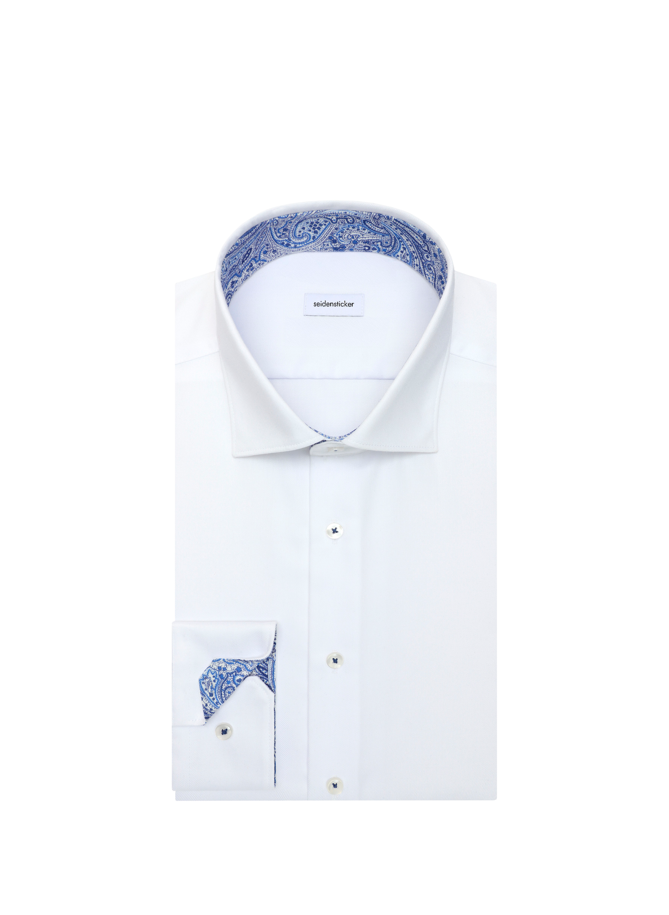 Cotton poplin shirt SEIDENSTICKER White