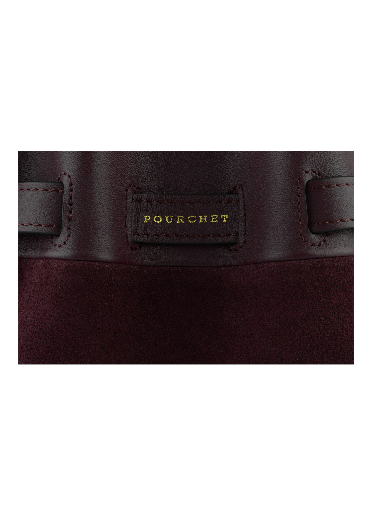 Blossom daim | sac porté travers pm POURCHET Rouge