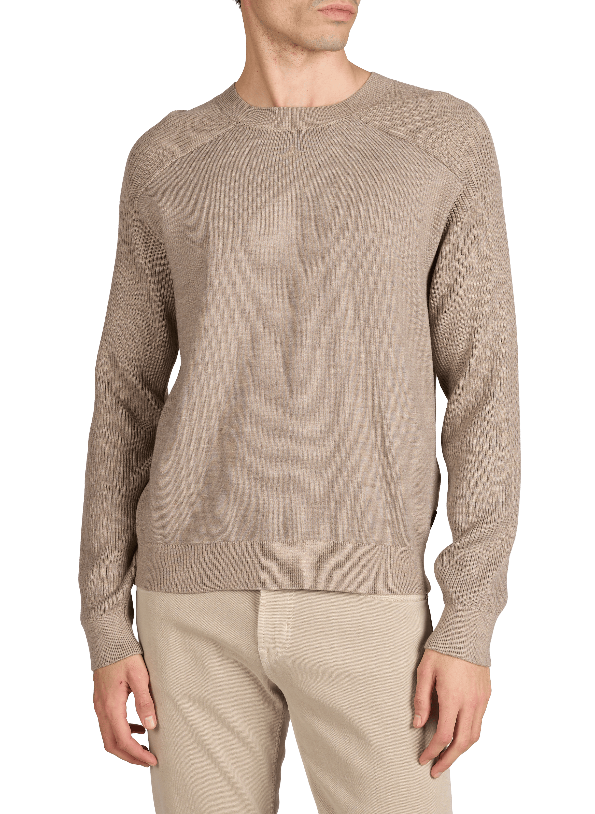 Pull en laine mélangée ARMANI EXCHANGE Beige