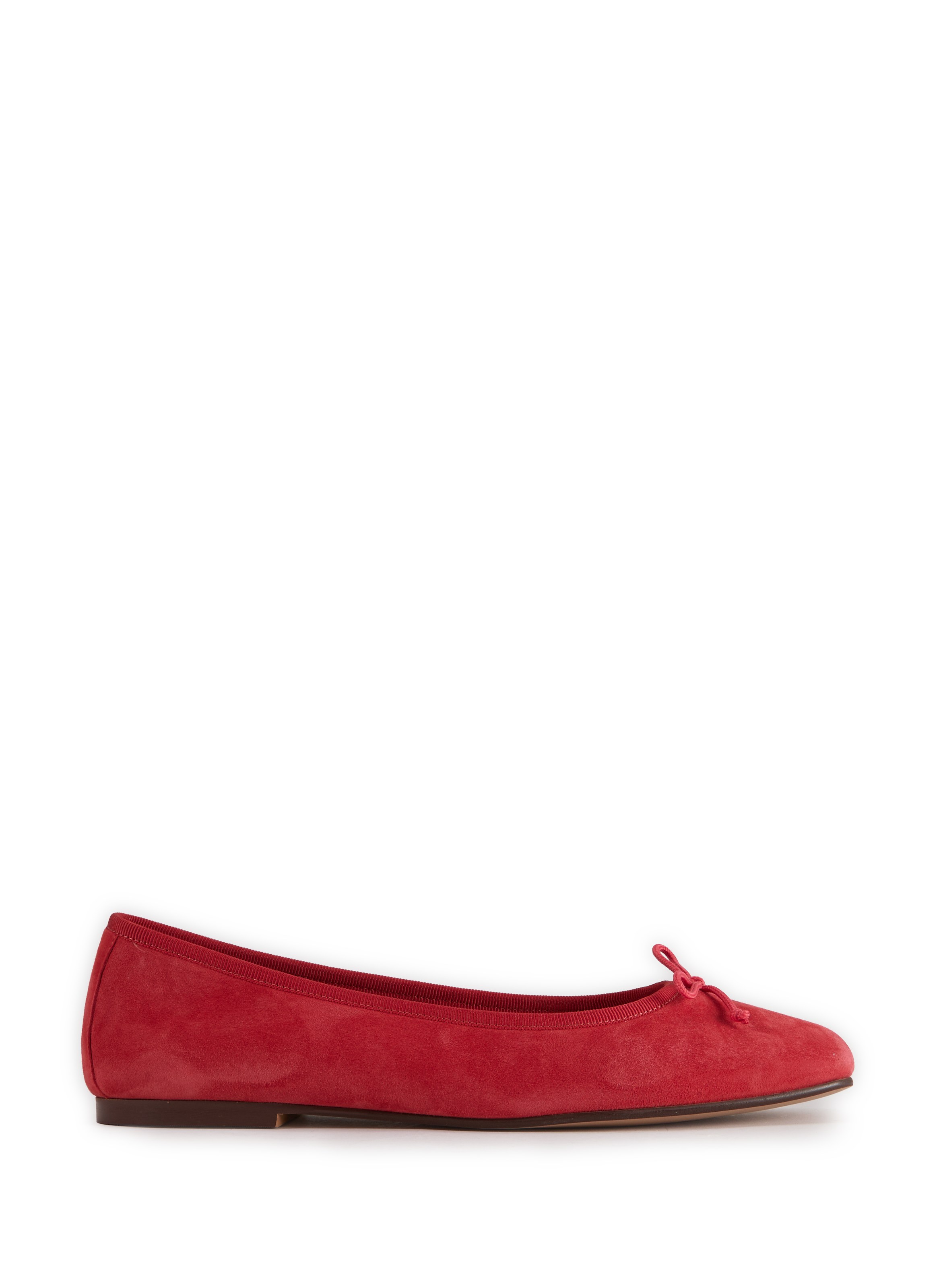 Ballet flats with suede leather bow GEOX Red