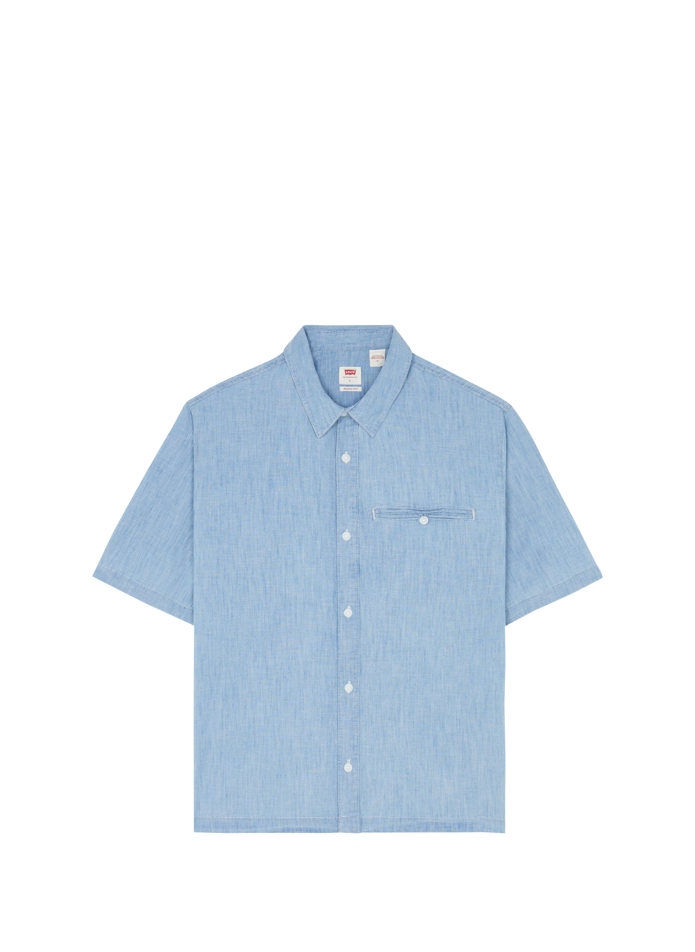 Chemise manches courtes en coton LEVI'S Bleu