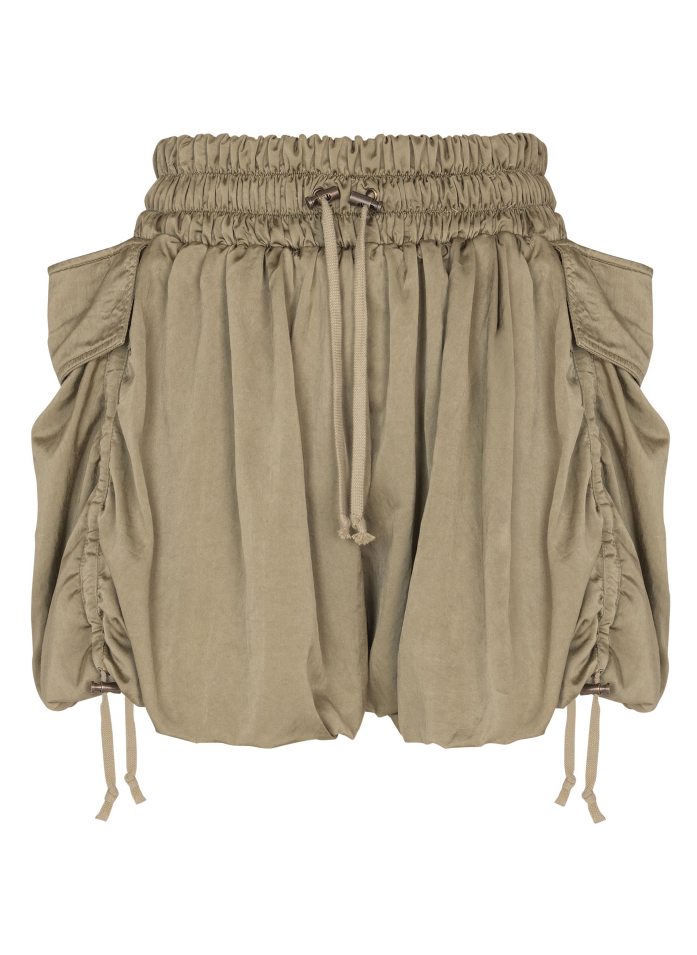 Short en sergé de coton BALMAIN Vert