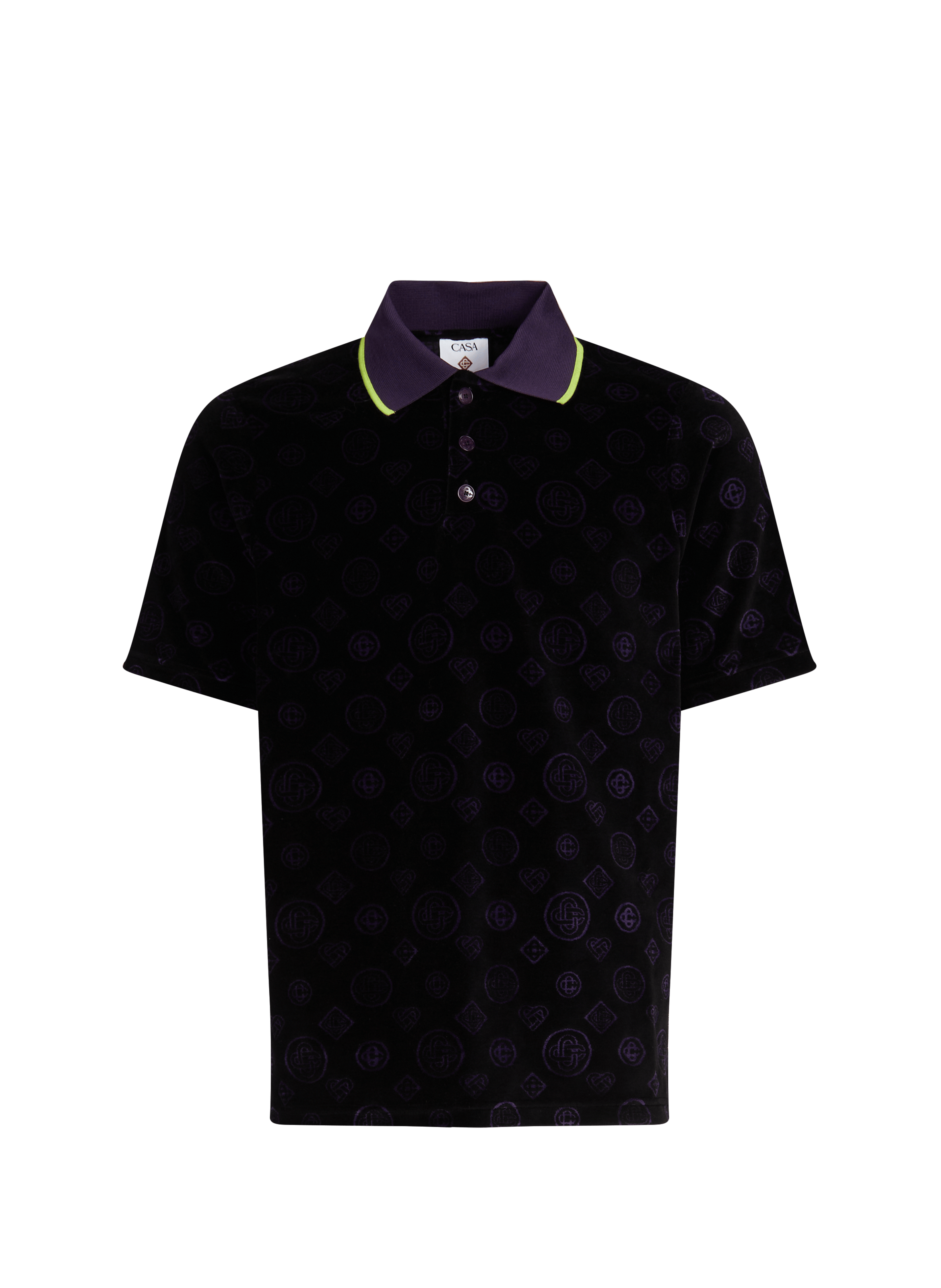 Polo en velours monogrammé CASABLANCA PARIS Multicolore