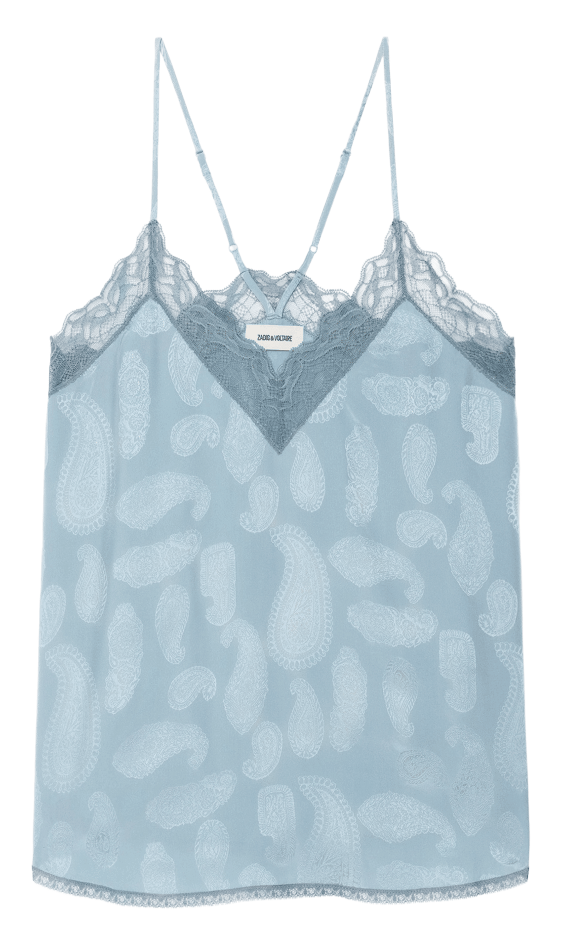 Caraco imprimé col v en soie christy ZADIG&VOLTAIRE Bleu