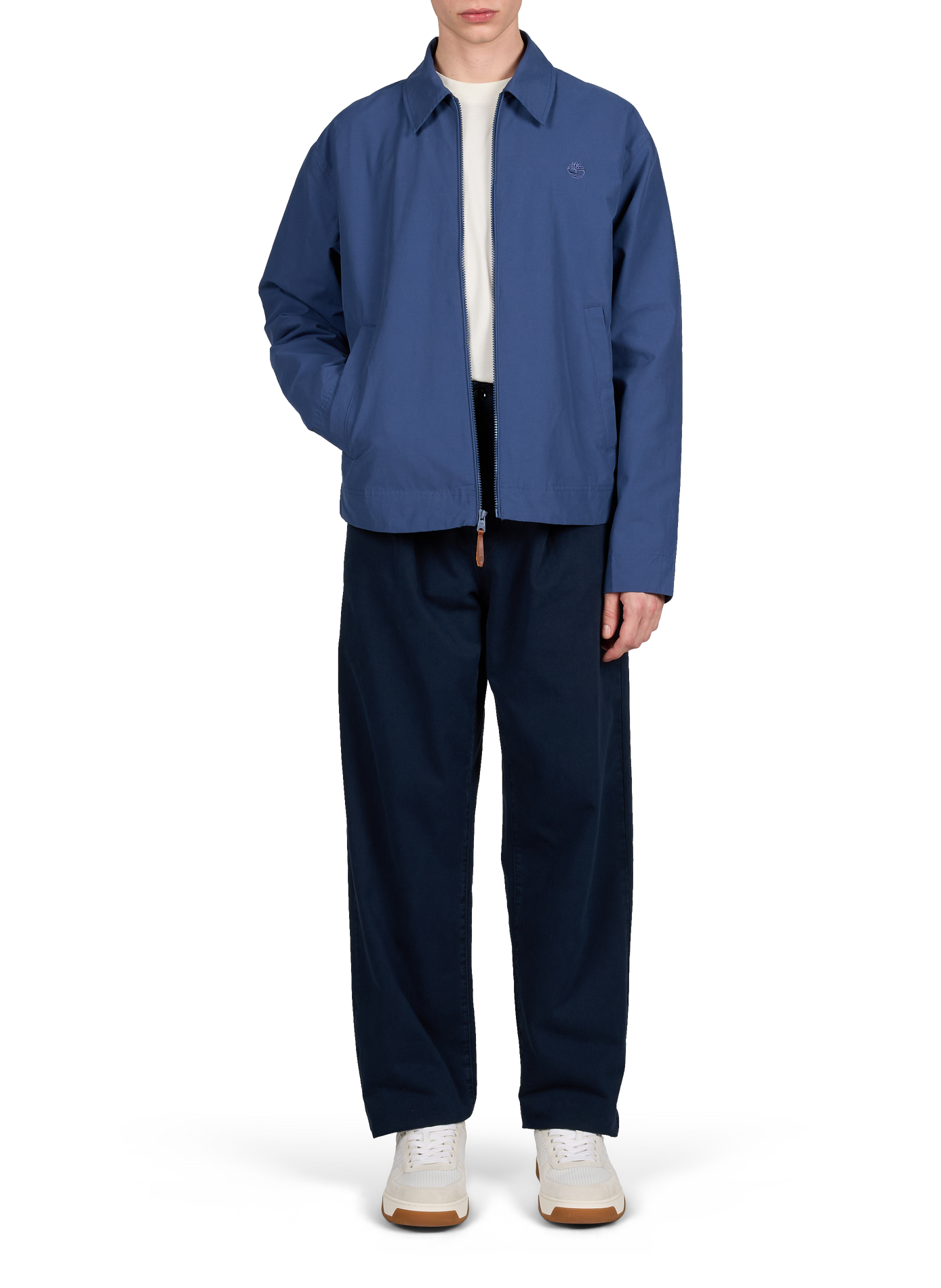 Veste ample à col classique en coton mélangé TIMBERLAND Bleu