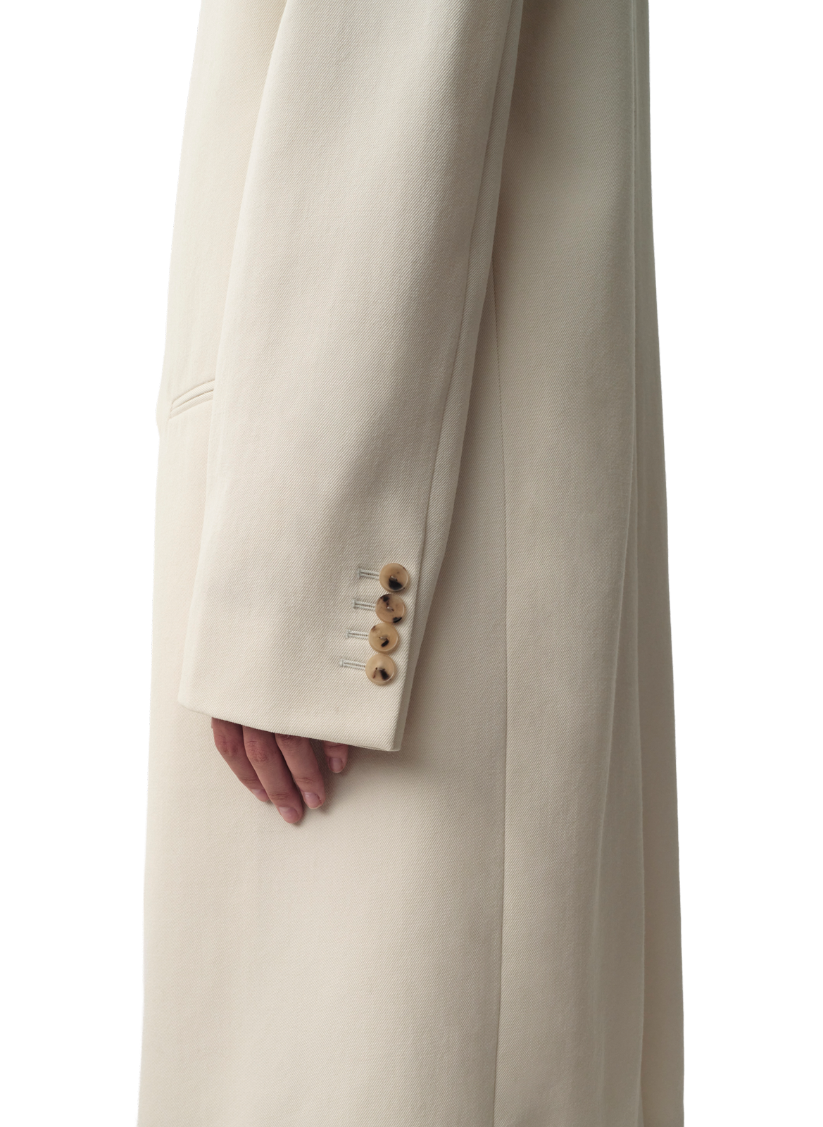 Manteau Evelyn oversize en laine Calvin Klein Collection Beige
