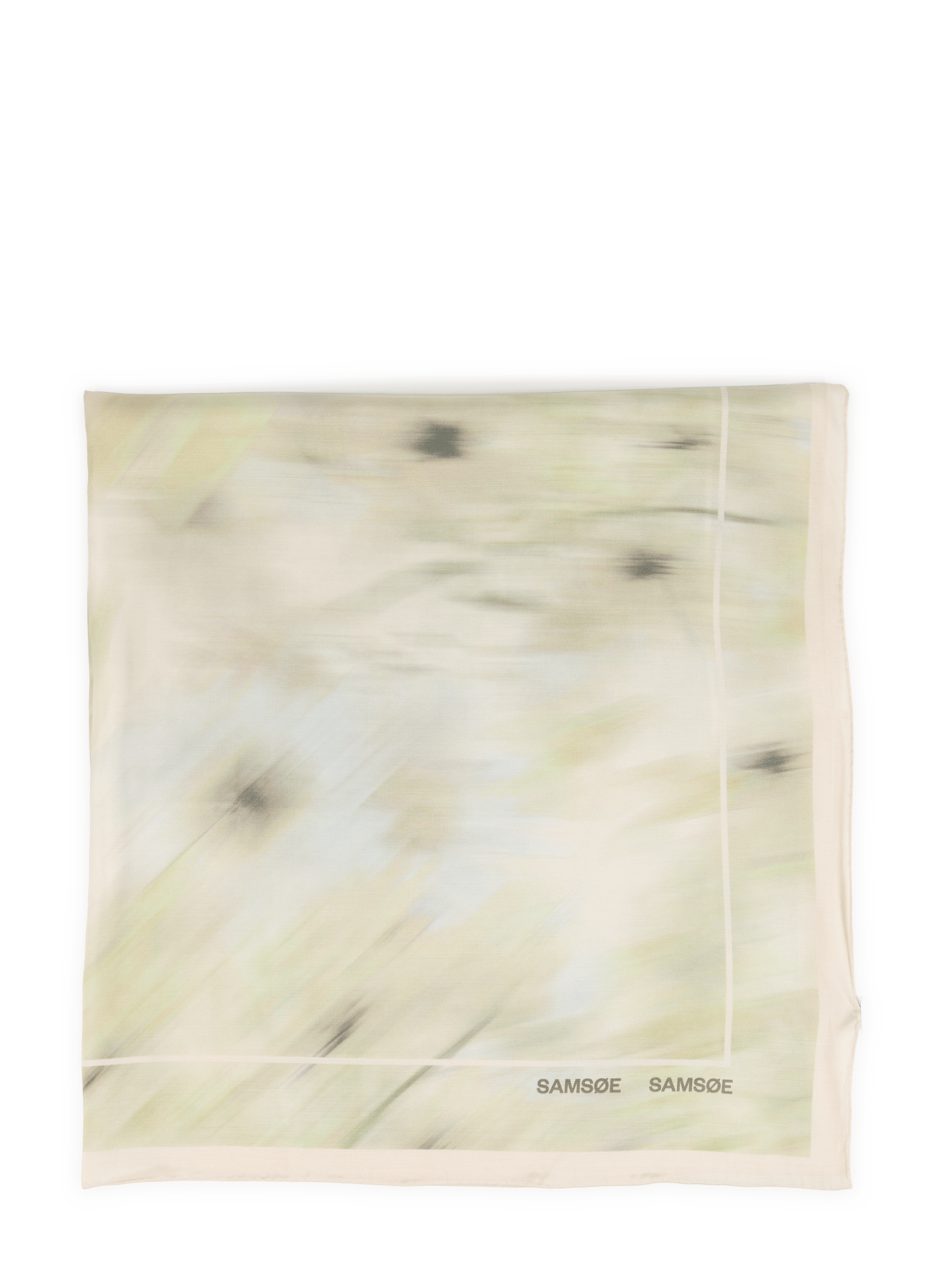 Pañuelo cuadrado a rayas Sahailan SAMSOE SAMSOE Beige