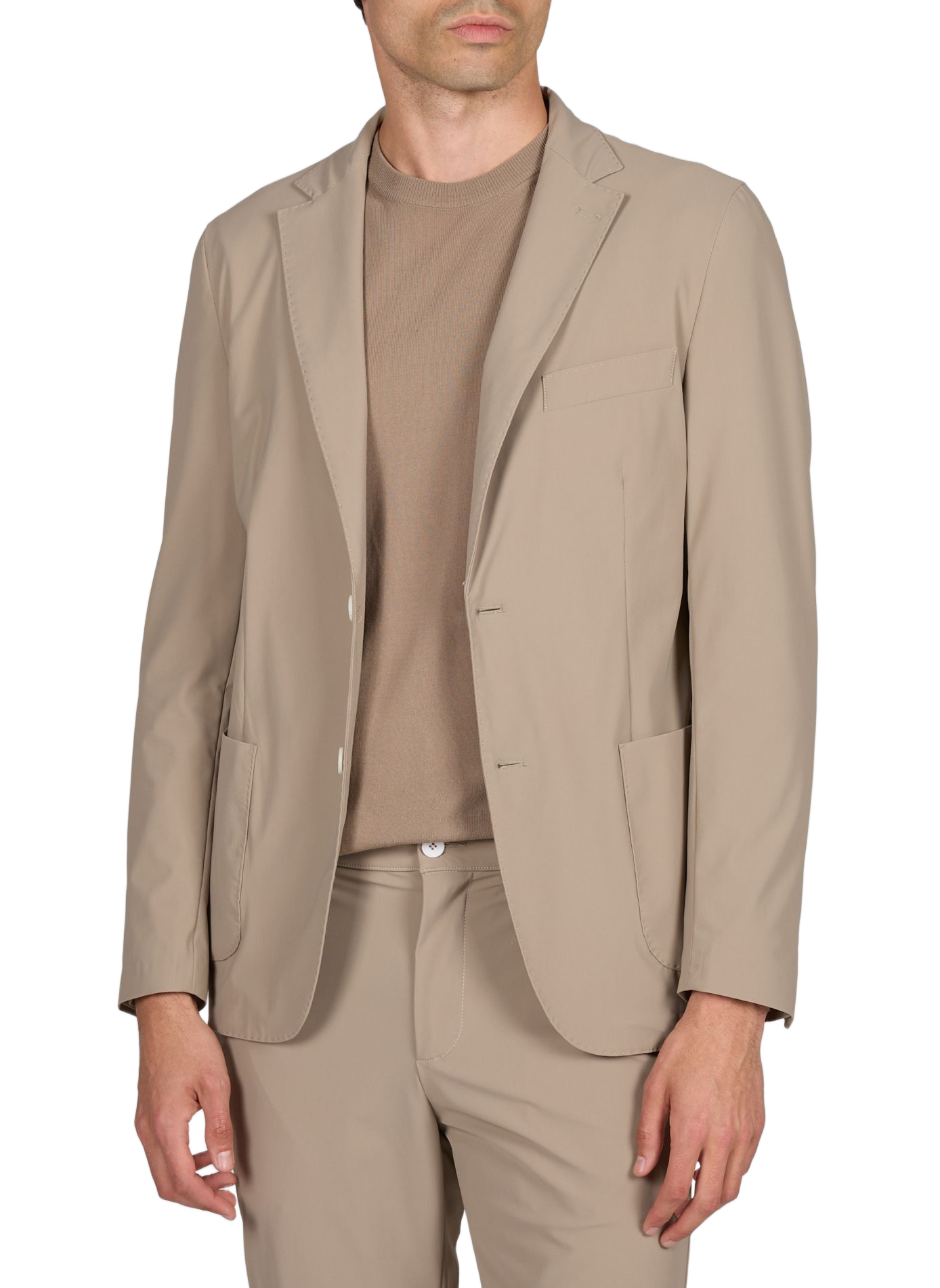Fitted stretch jacket CRUNA Beige