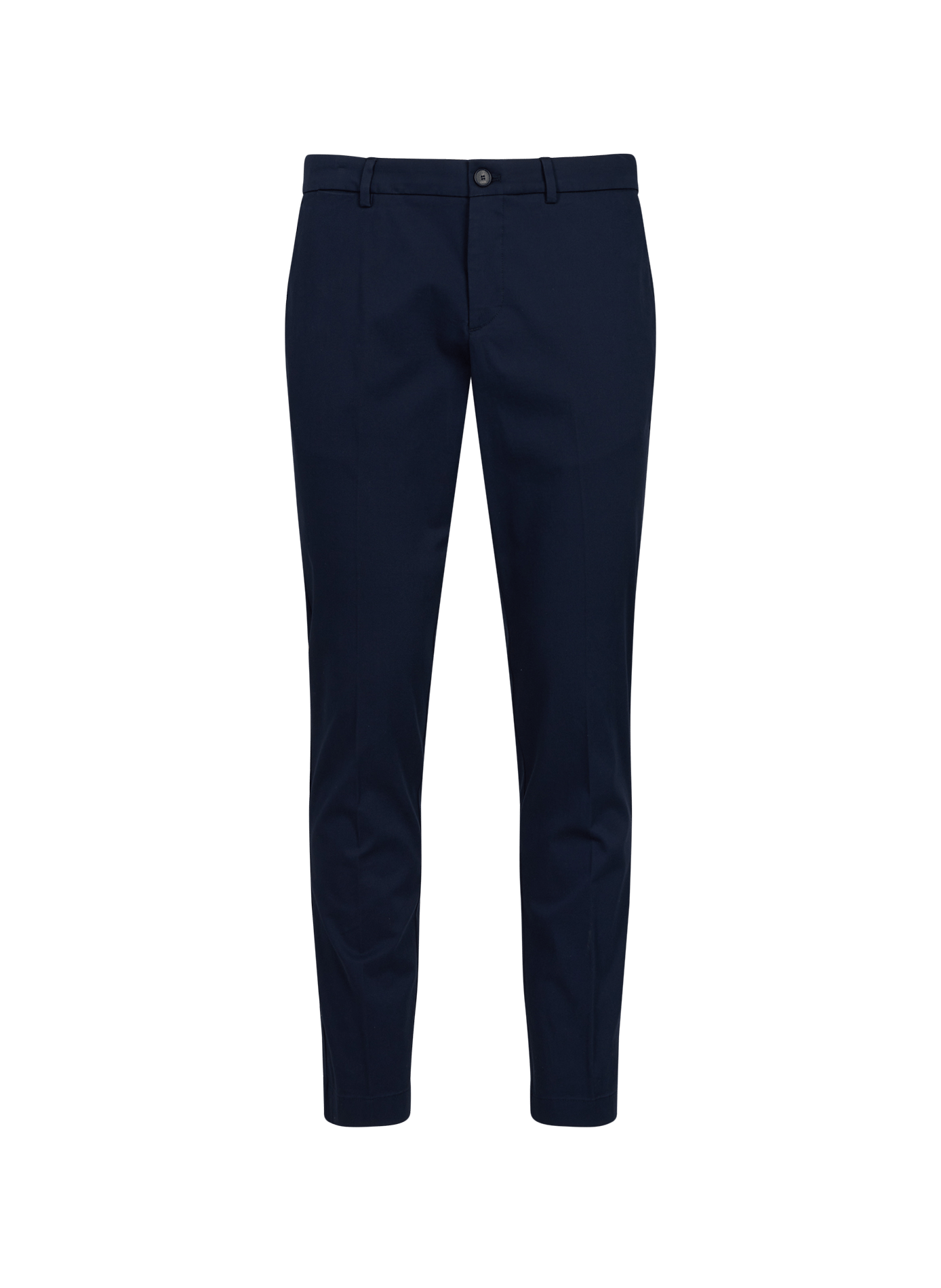 Brera slim fit chino pants in blended cotton CRUNA Blue