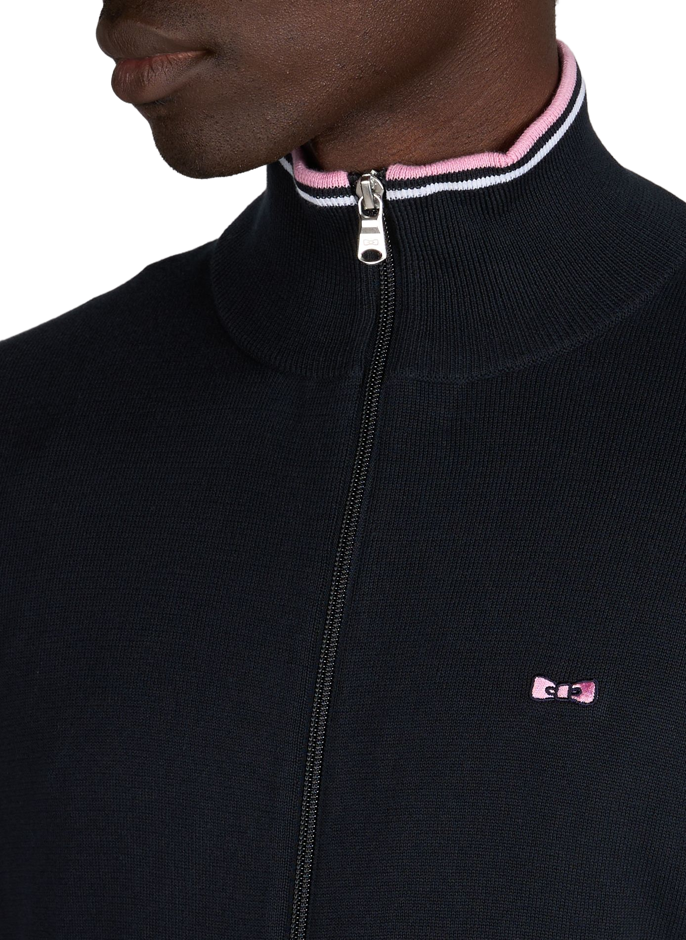 Gilet col montant zippé uni EDEN PARK Bleu